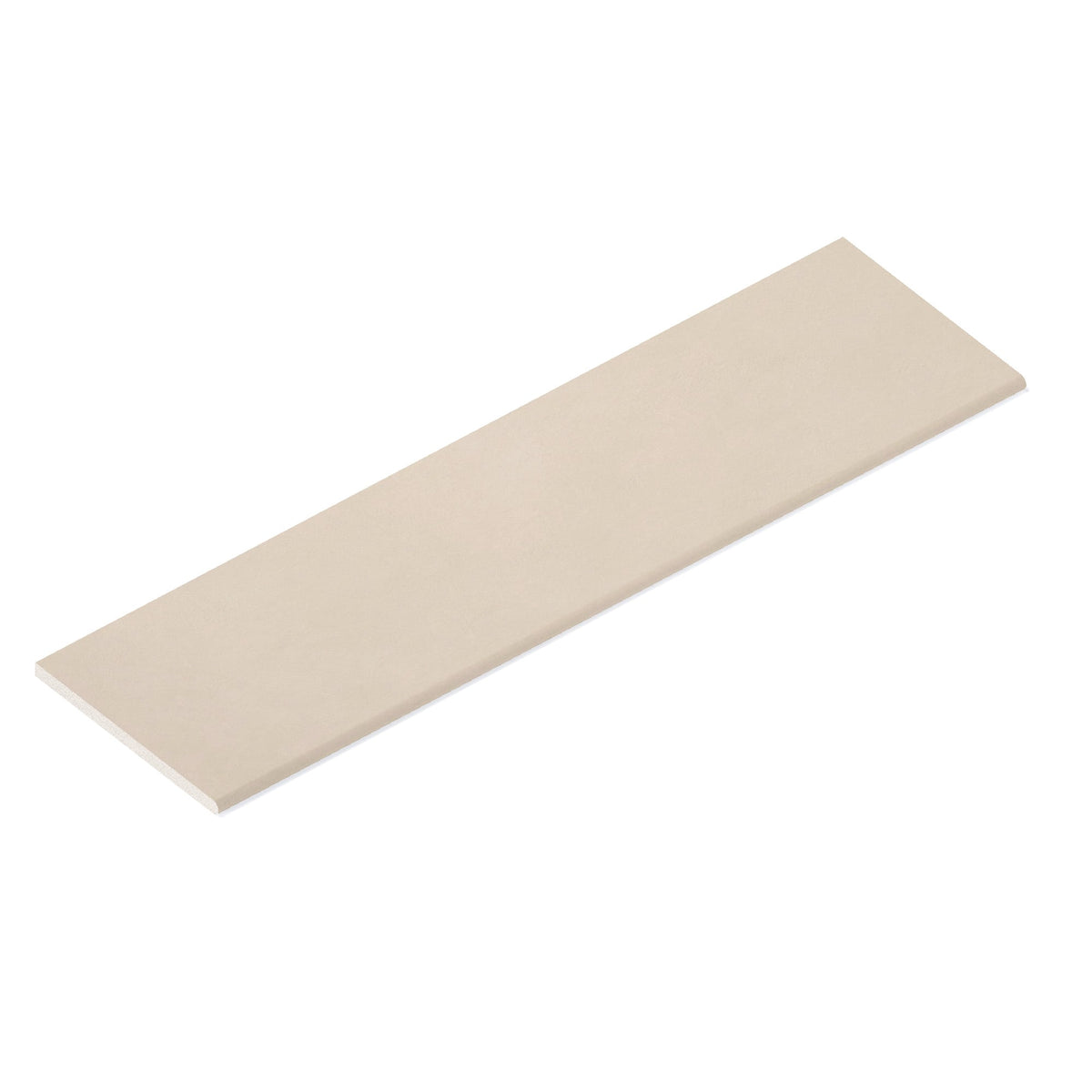 Margelle de piscine effet Béton Blanc Minéral 120x33x2 cm Bord 1/2 Rond Benzaro