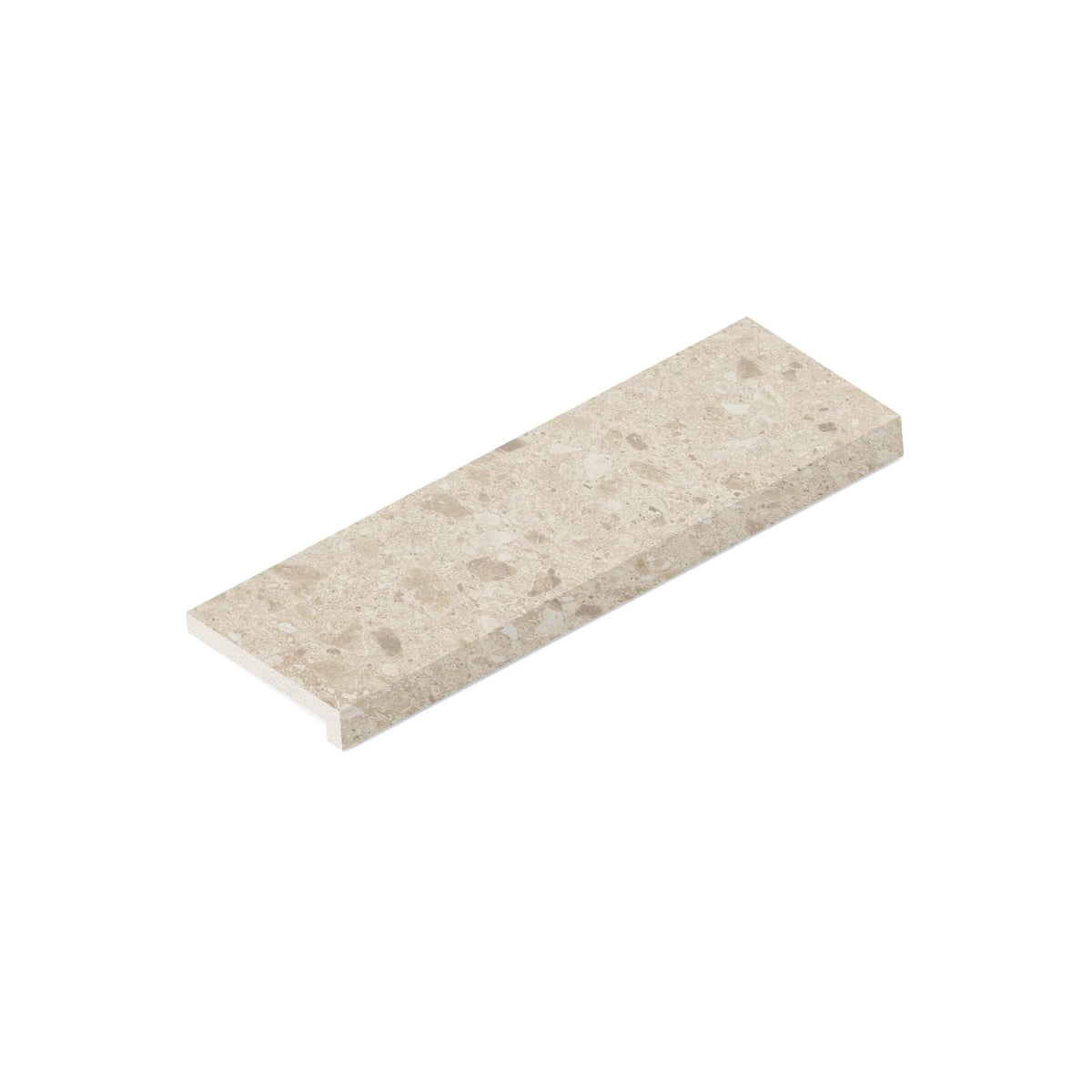Margelle de piscine effet Pierre Ceppo di Gré Beige 60x20x2 cm Bord Droit avec retombée Massira