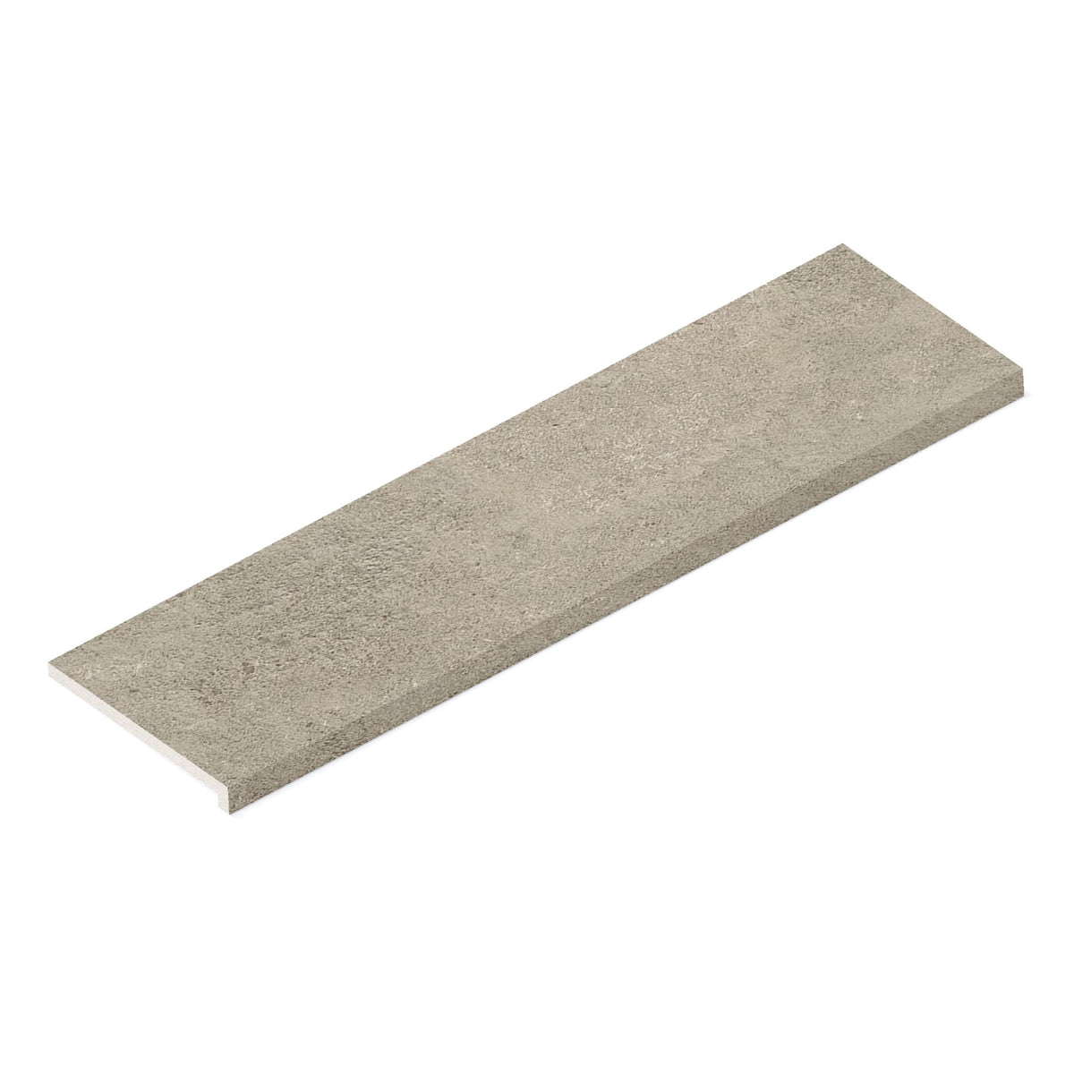 Margelle de piscine effet Pierre Calcaire Gris Ombre 120x33x2 cm Bord Droit avec retombée Rocalta