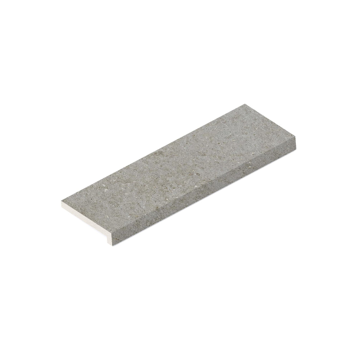Margelle de piscine effet Pierre Calcaire Gris Cendré 60x20x2 cm Bord Droit avec retombée Domella