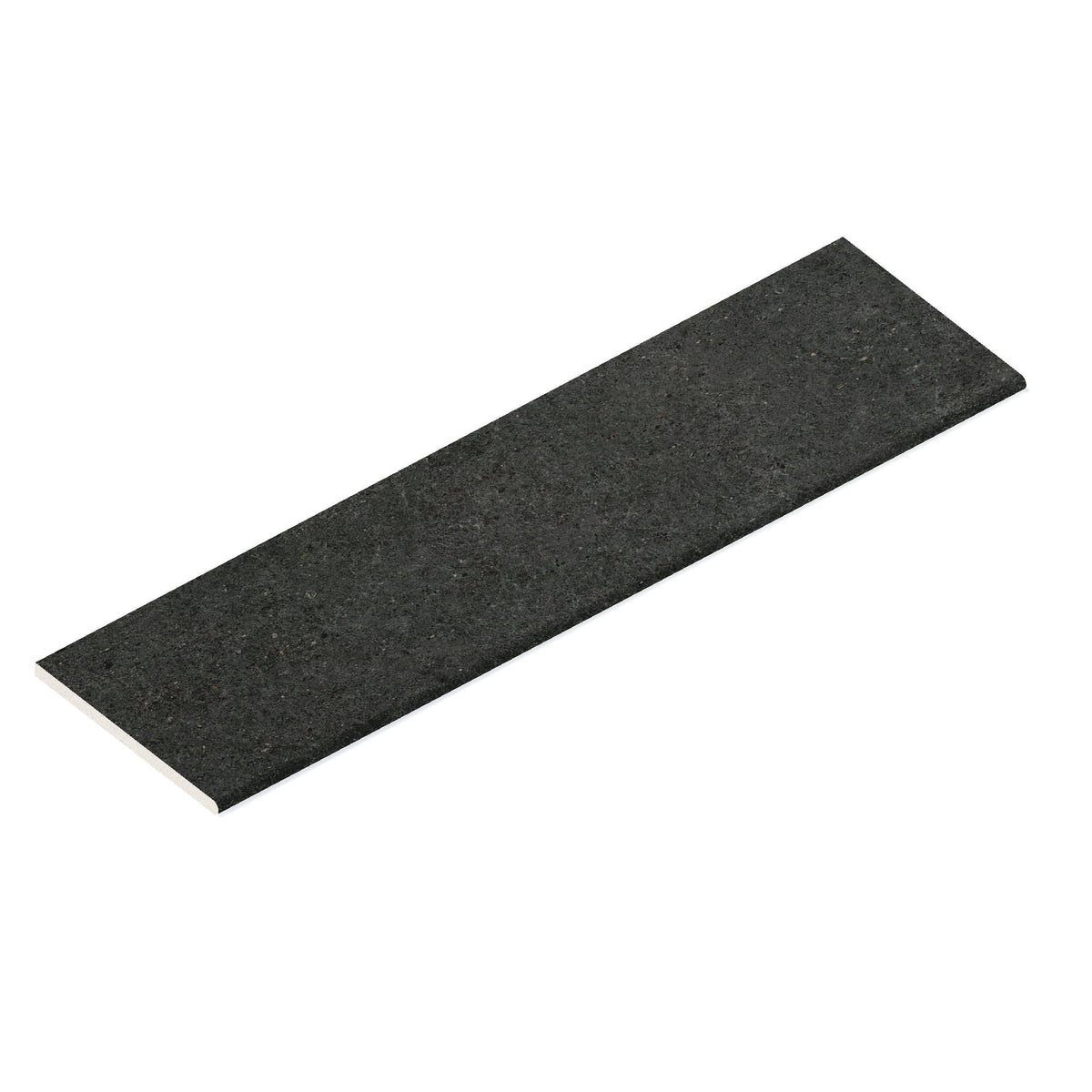 Margelle de piscine effet Pierre Calcaire Gris Carbone 120x33x2 cm Bord 1/2 Rond Domella