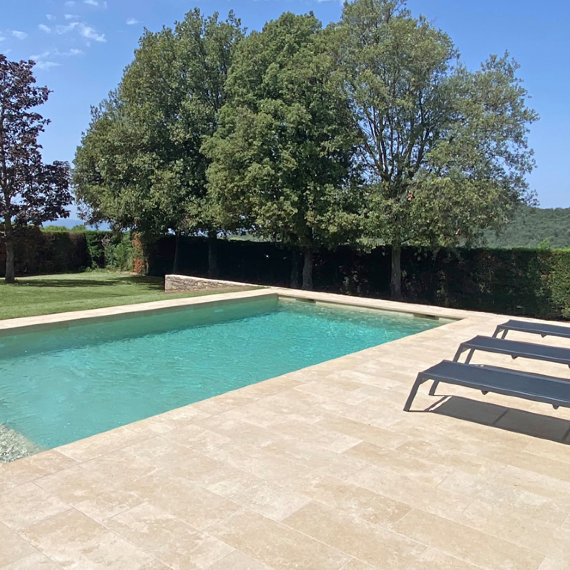 Carrelage Piscine effet Pierre Beige 62,6x31x0,9 cm Amalfi