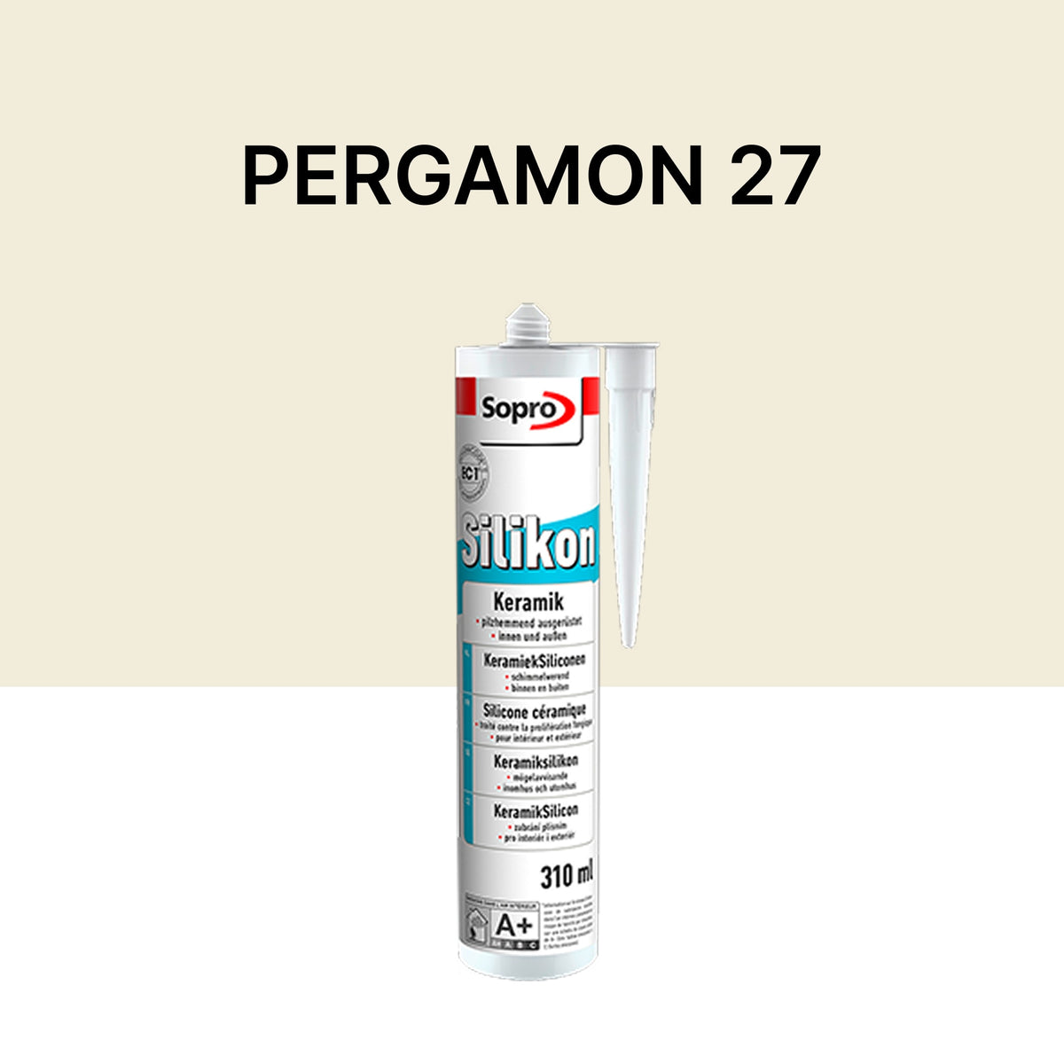 Mastic silicone spécial carrelage - Pergame 27 - 310 ml