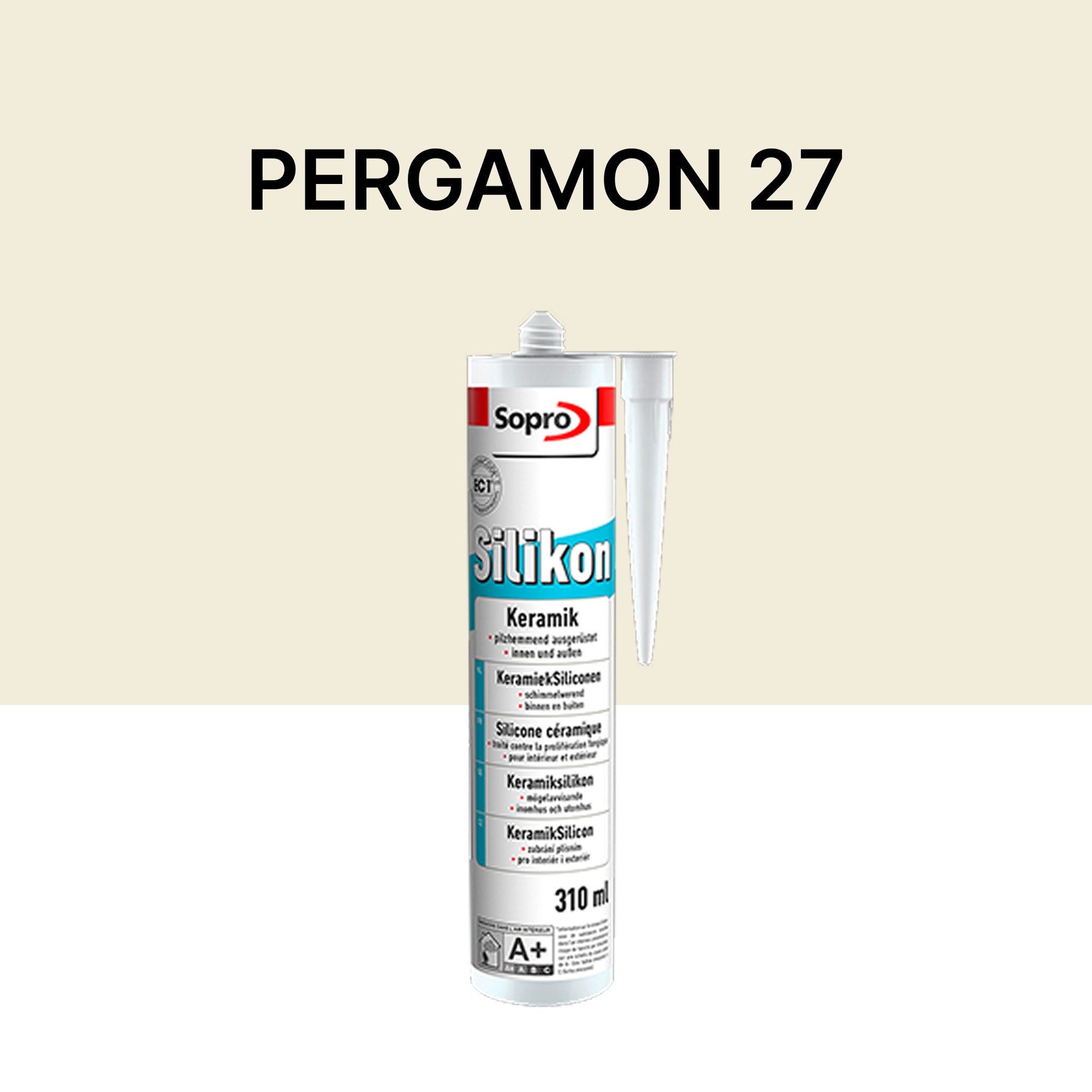 Mastic silicone spécial carrelage - Pergame 27 - 310 ml