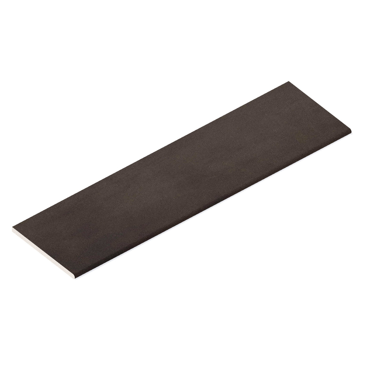 Margelle de piscine effet Béton Brun Cuir 120x33x2 cm Bord 1/2 Rond Vetrano