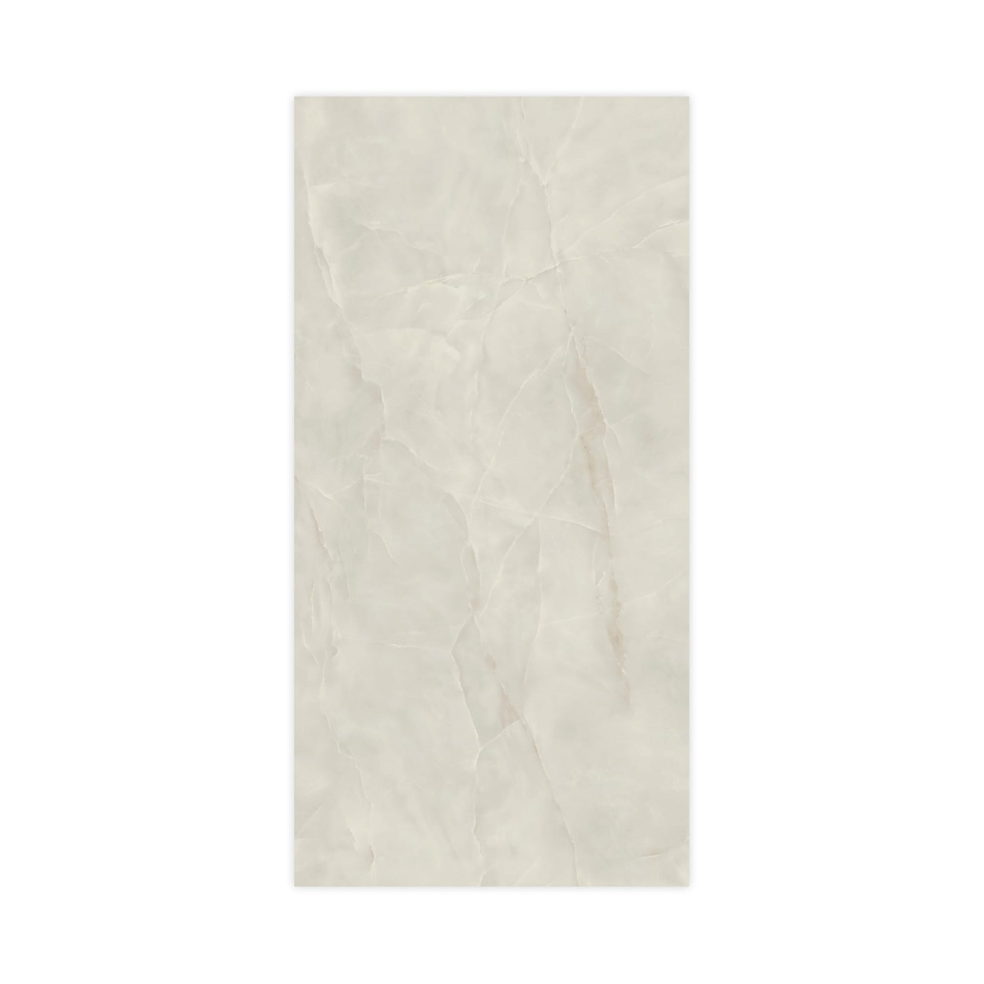 Carrelage effet Onyx Gris Nacré 240x120x0,9 cm Brillant Nerolio - Mur intérieur