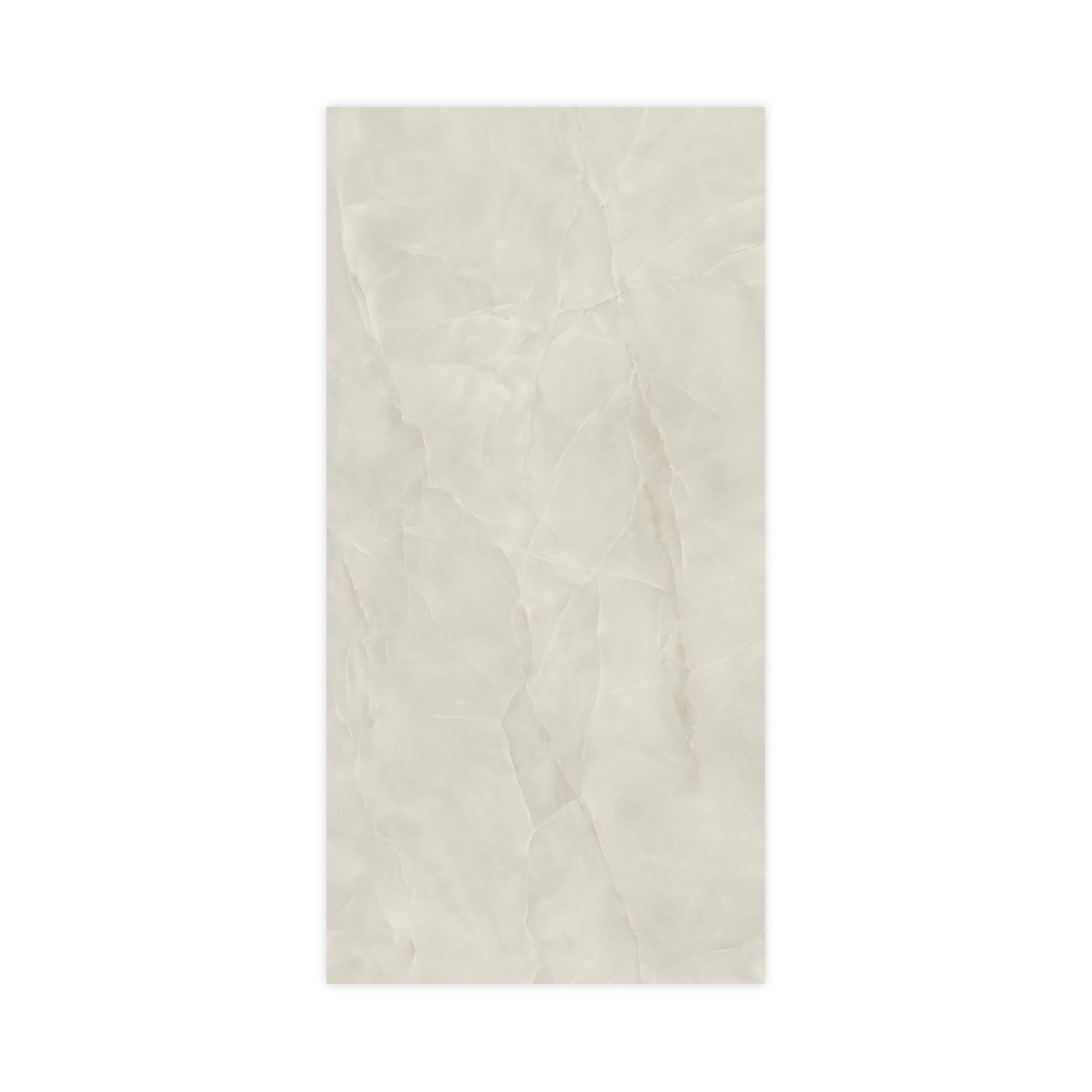 Carrelage effet Onyx Gris Nacré 240x120x0,9 cm Brillant Nerolio - Mur intérieur