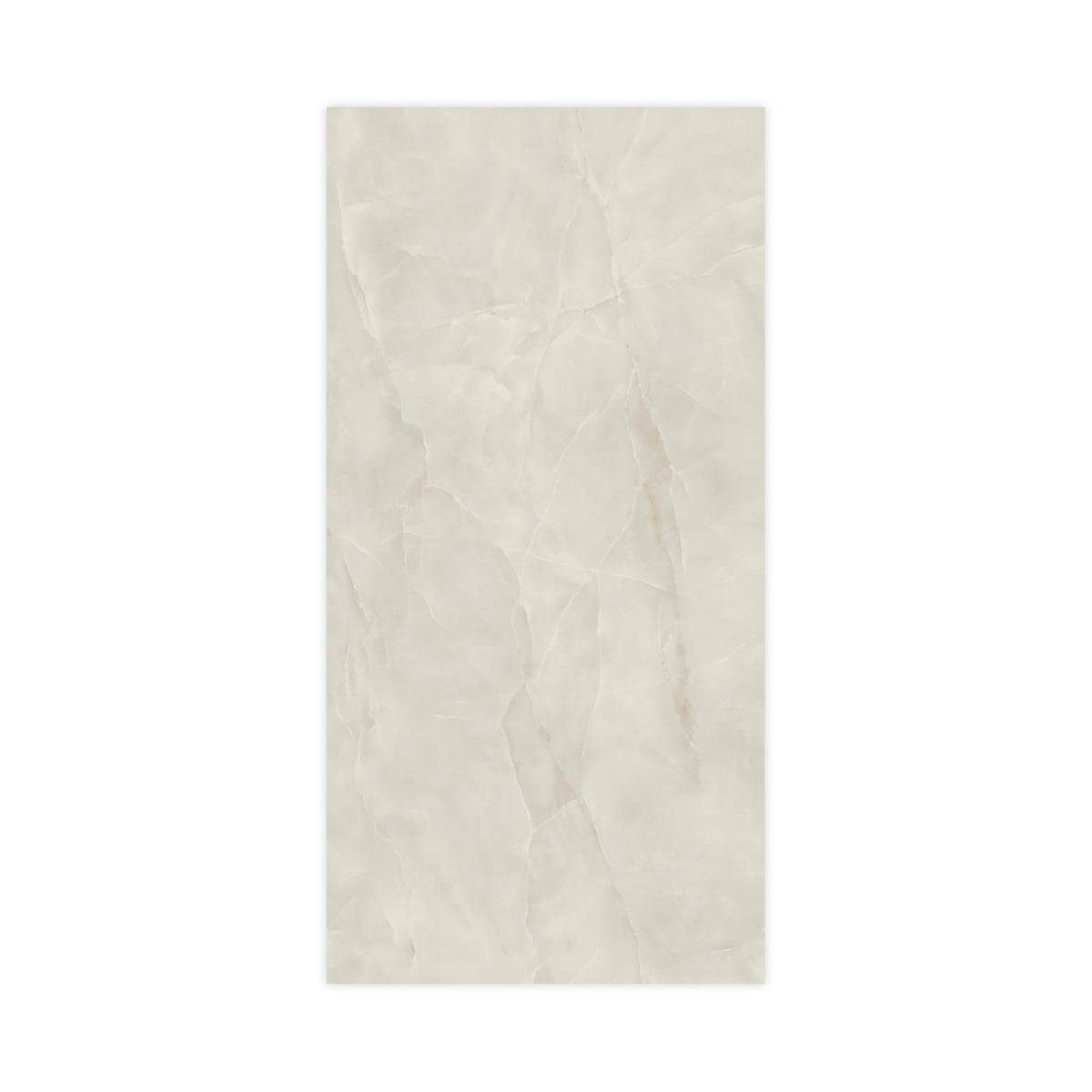 Carrelage effet Onyx Gris Nacré 240x120x0,9 cm Brillant Nerolio - Mur intérieur