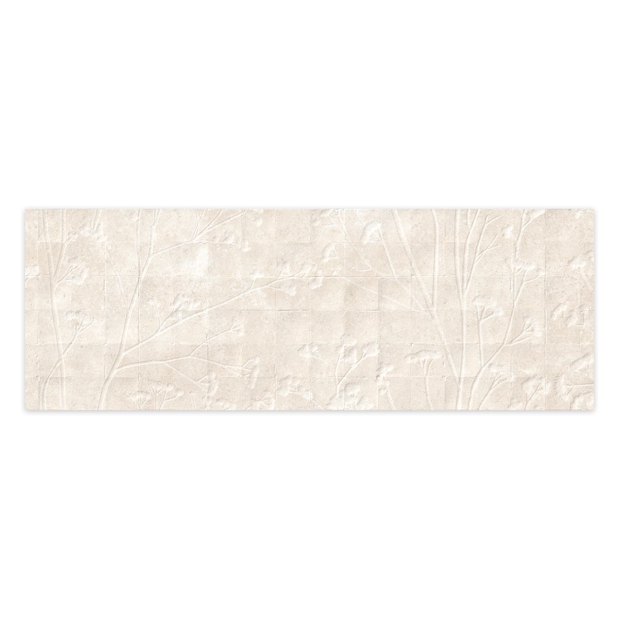 Carrelage effet Béton 3D Beige Lin Flor 100x33,3x0,98 cm Montelis - Mur intérieur