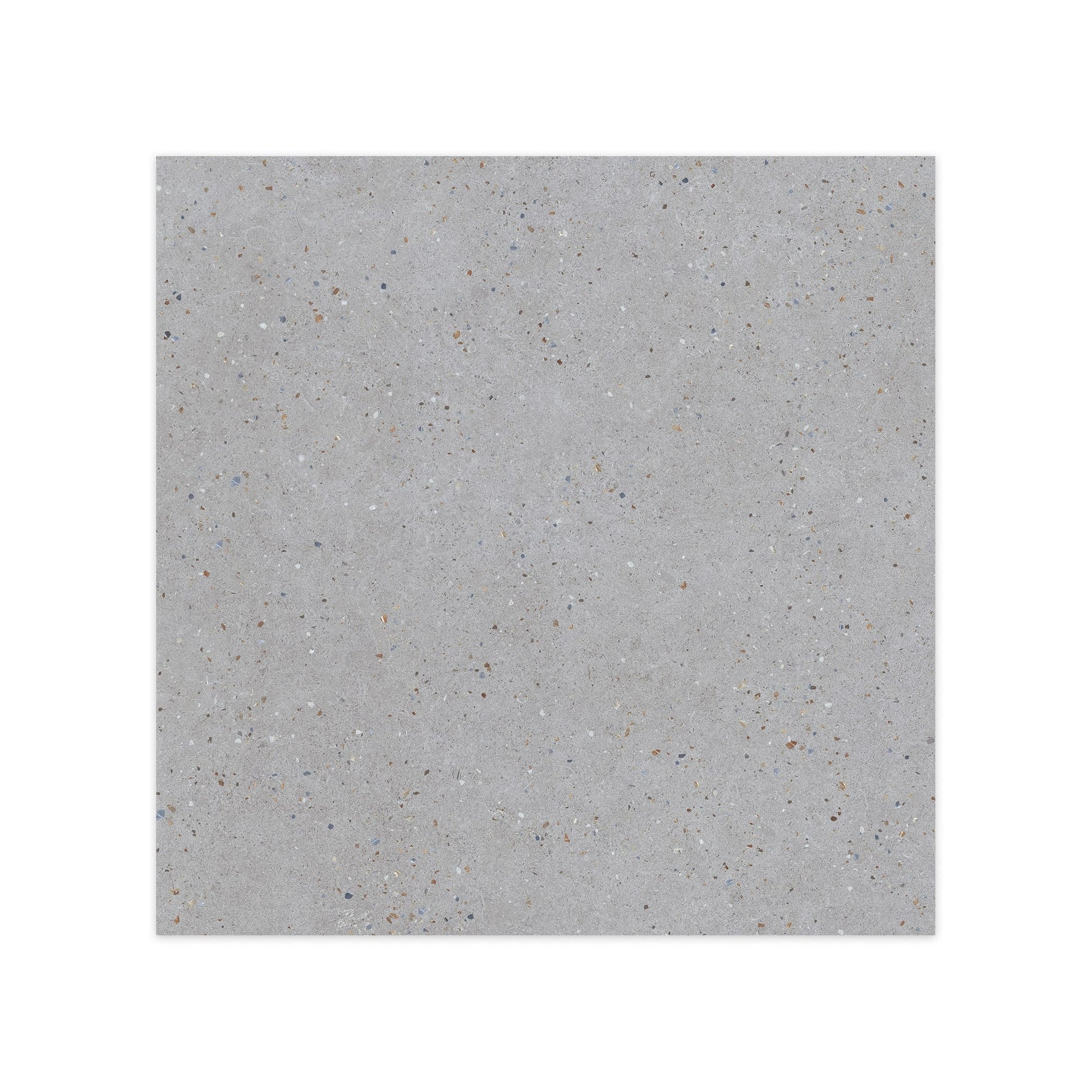 Carrelage effet Terrazzo Gris Foncé 90x90x0,9 cm Soreli - Sol et mur intérieur