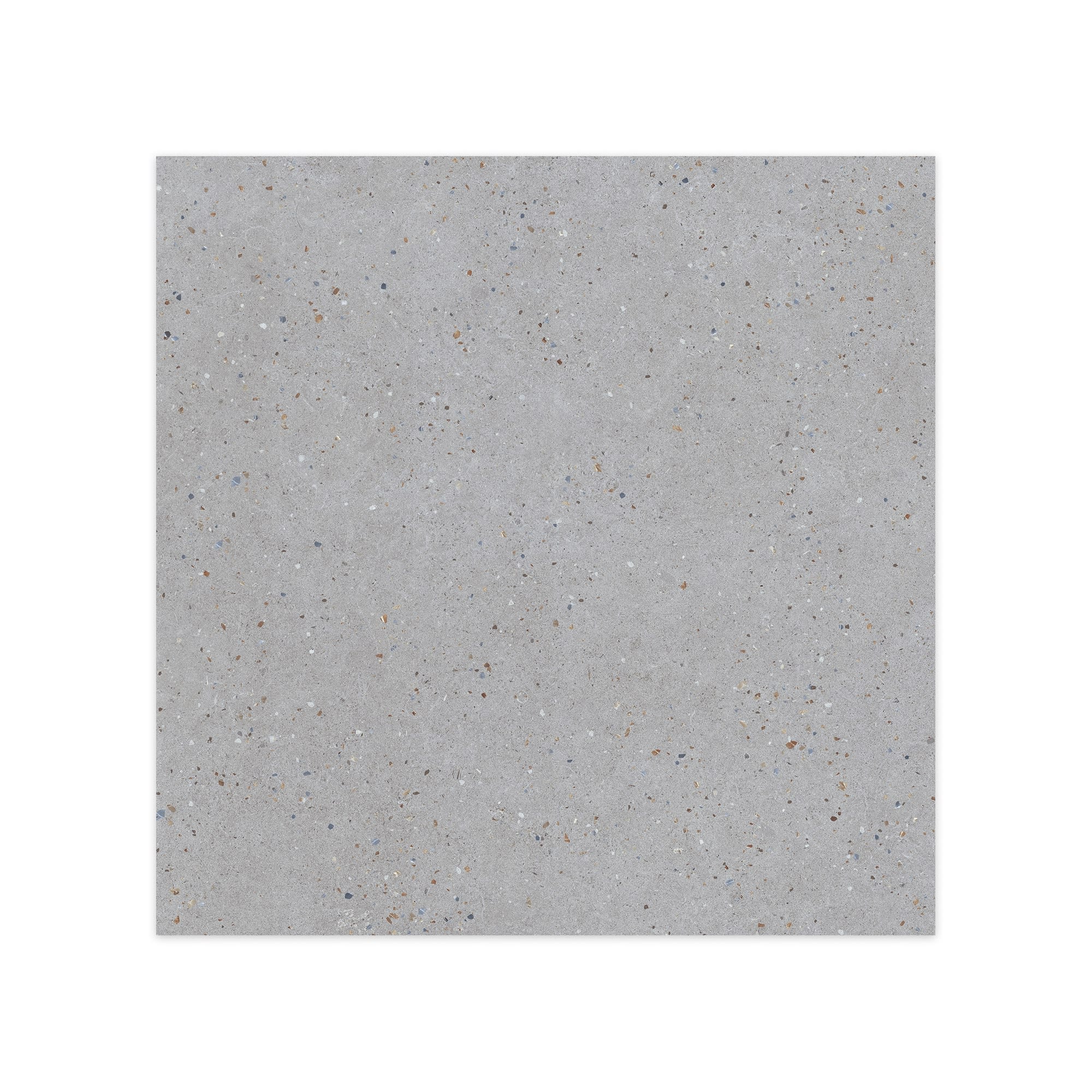 Carrelage effet Terrazzo Gris Foncé 90x90x0,9 cm Soreli - Sol et mur intérieur