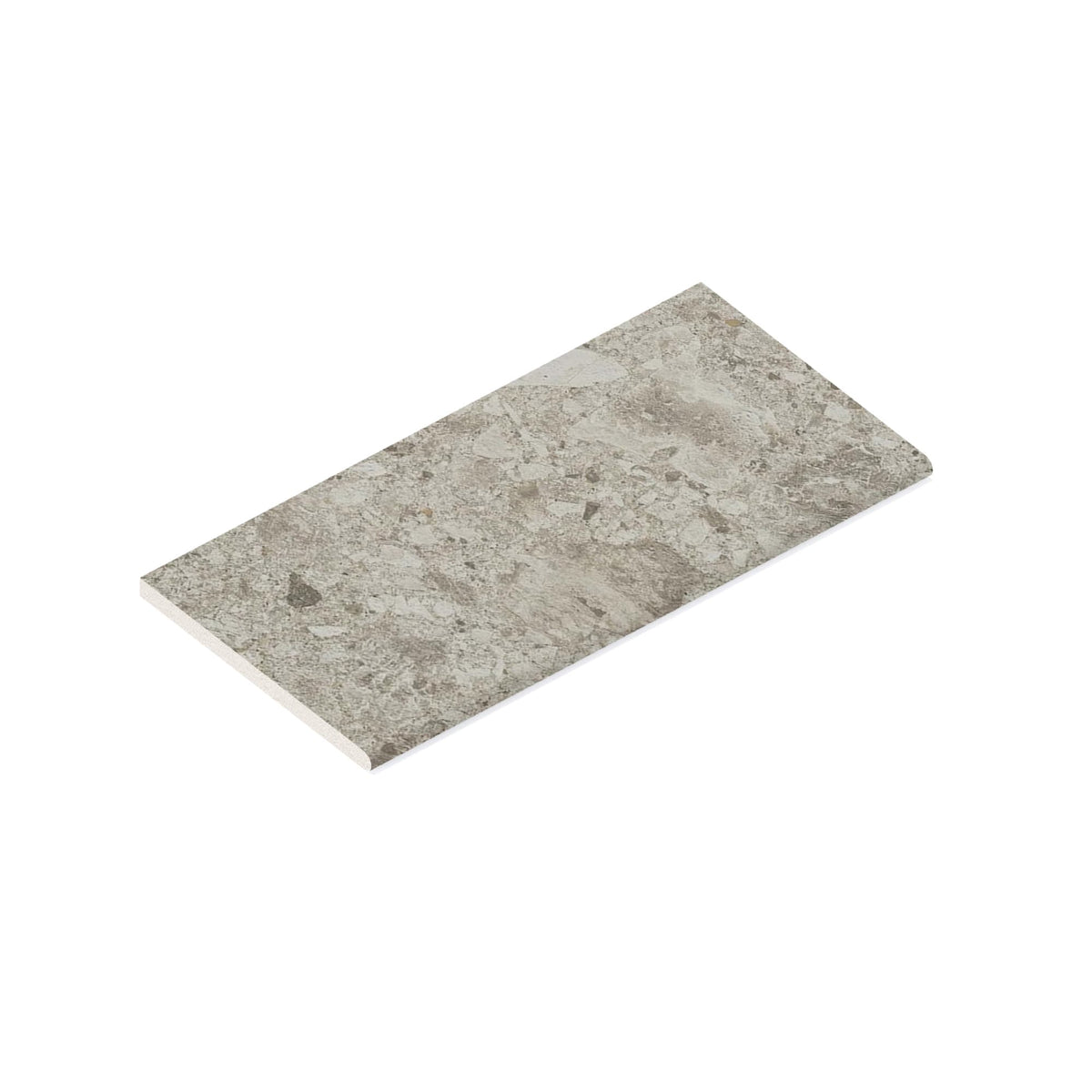 Margelle de piscine effet Pierre Ceppo di Gré Gris Clair 60x30x2 cm Bord 1/2 Rond Massira