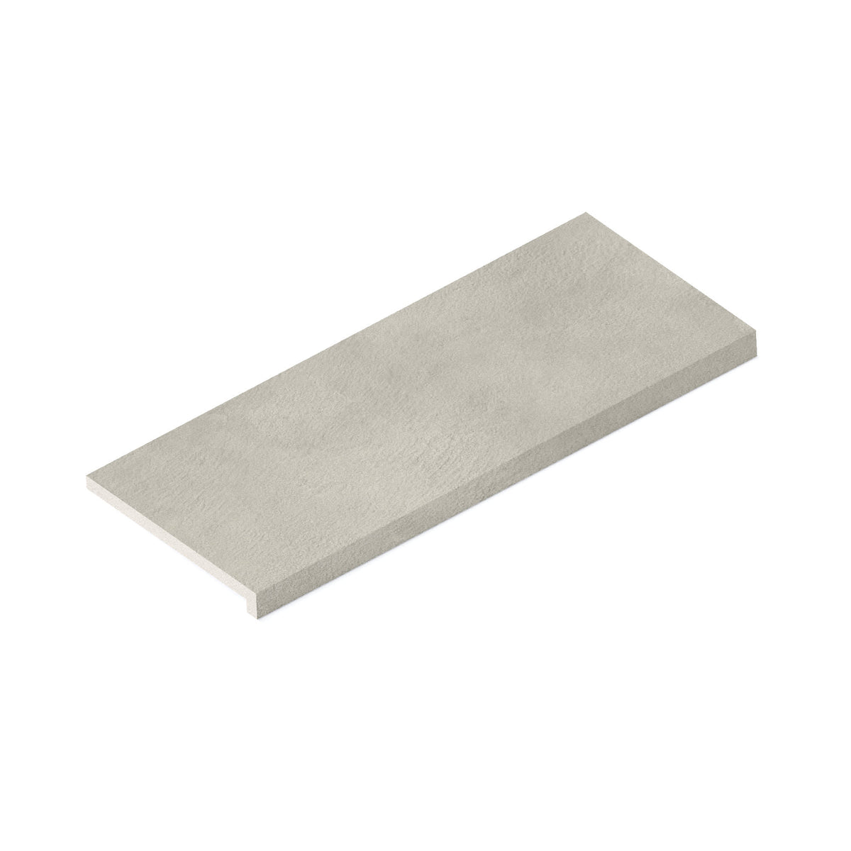 Margelle de piscine effet Béton Gris Argile 80x33x2 cm Bord Droit avec retombée Stavira