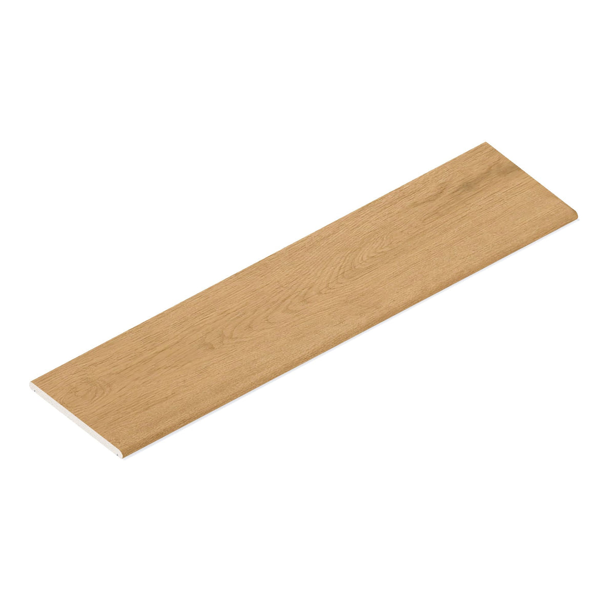 Couvertine effet Bois Chêne Clair Rustic 120x30x2 cm Bord 1/2 Rond Double Larmier Forenza
