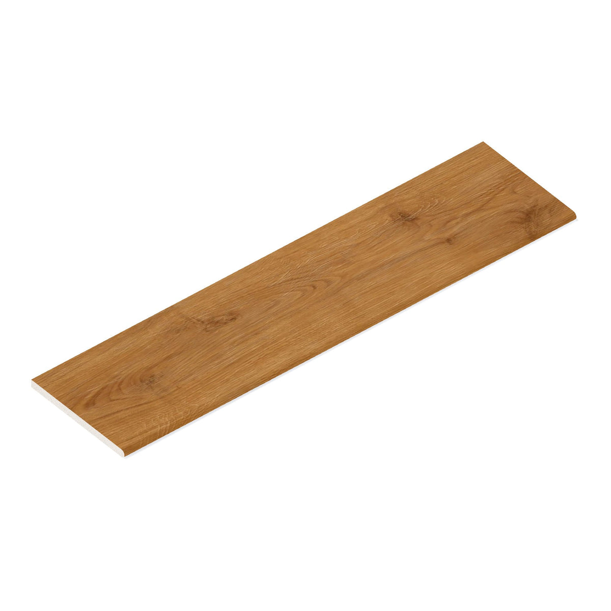 Margelle de piscine effet Bois Chêne Caramel 120x30x2 cm Bord 1/2 Rond Bravino