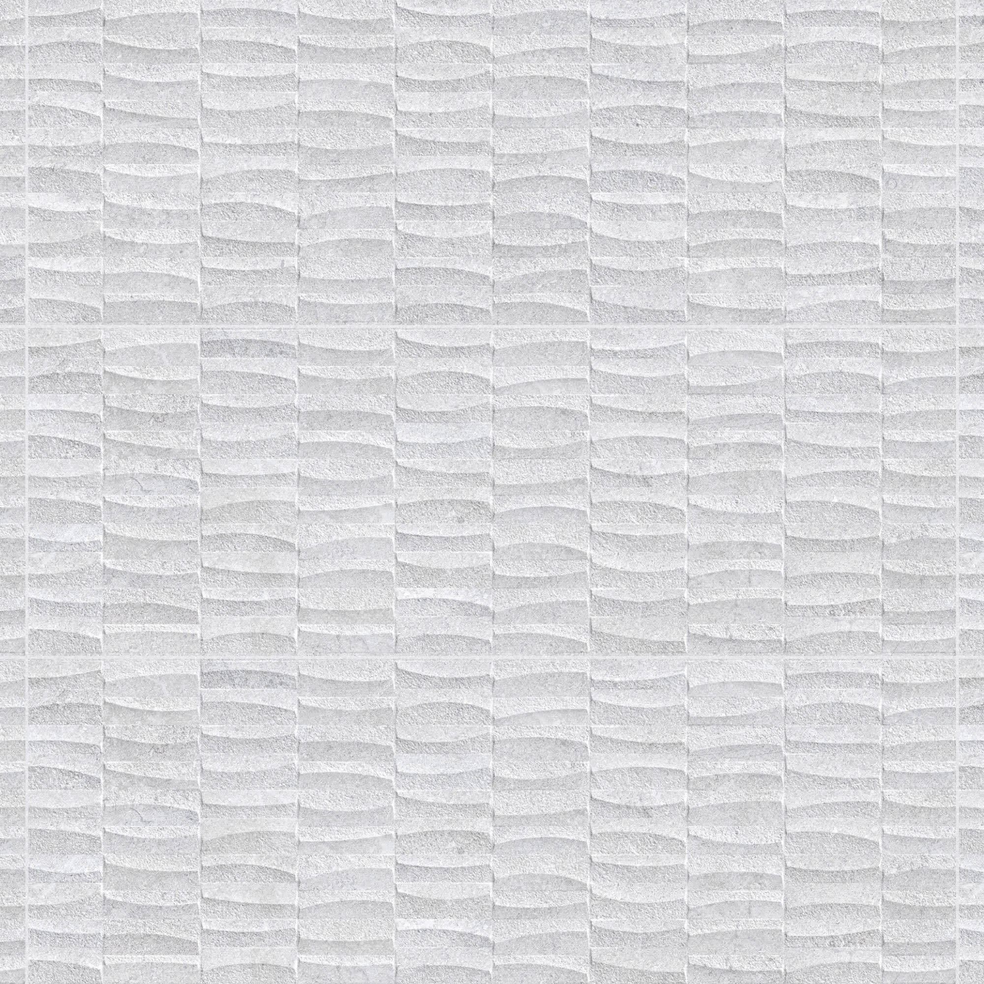 Carrelage effet Pierre 3D Gris Silver 100x33,3x0,98 cm Luzerio - Mur intérieur