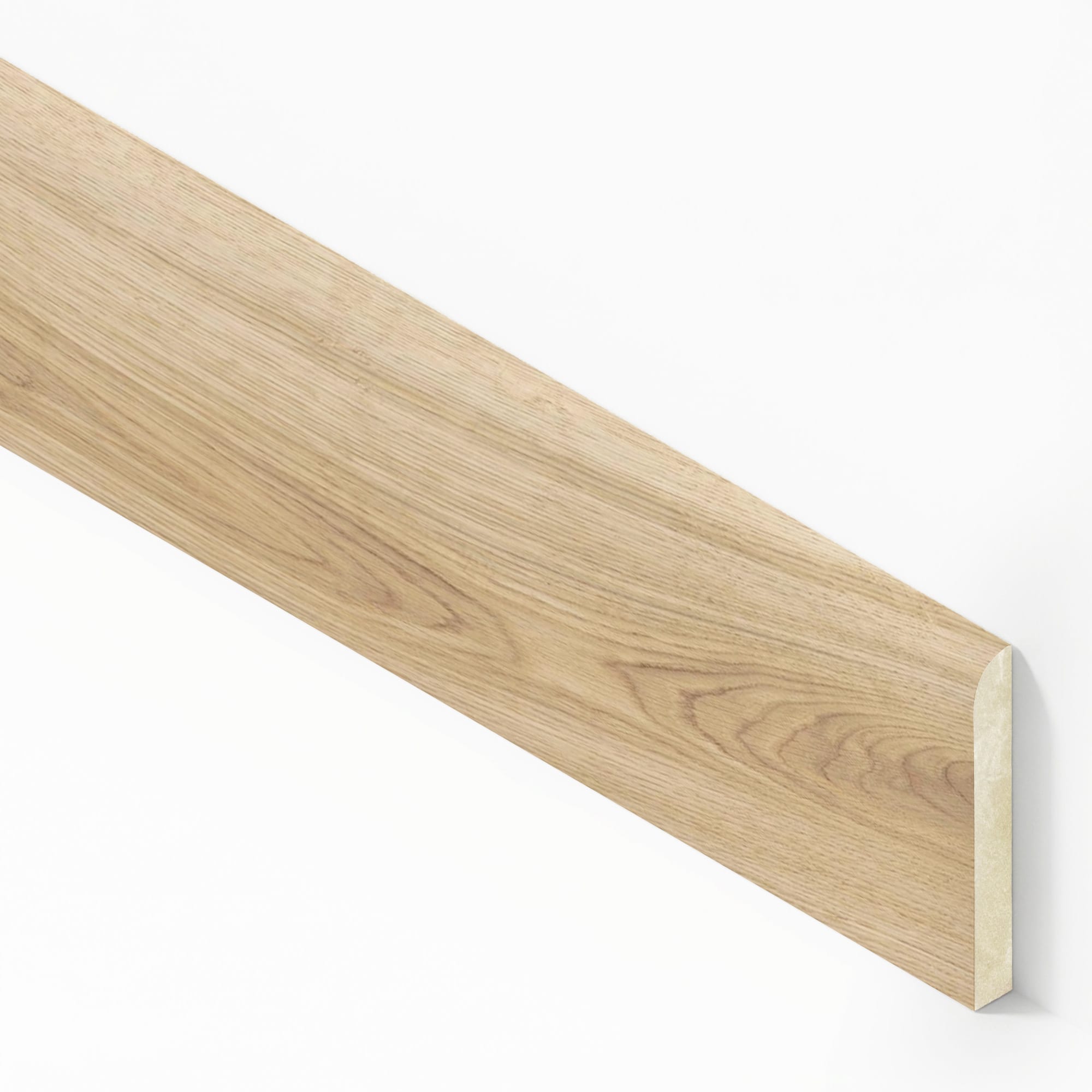 Plinthe carrelage effet Bois Chêne Ivoire 150x7,2 cm Mat Bravino