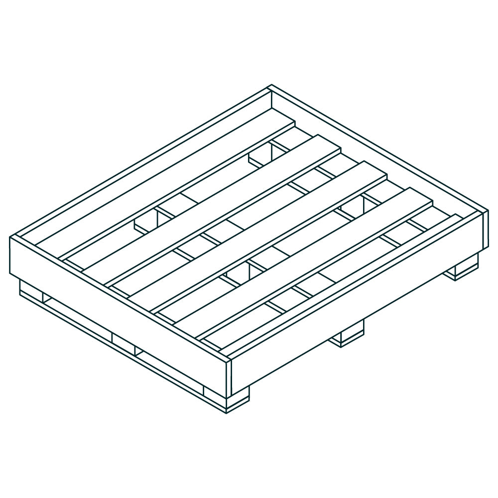 Caisse pour plaques 278x120x0,6 cm