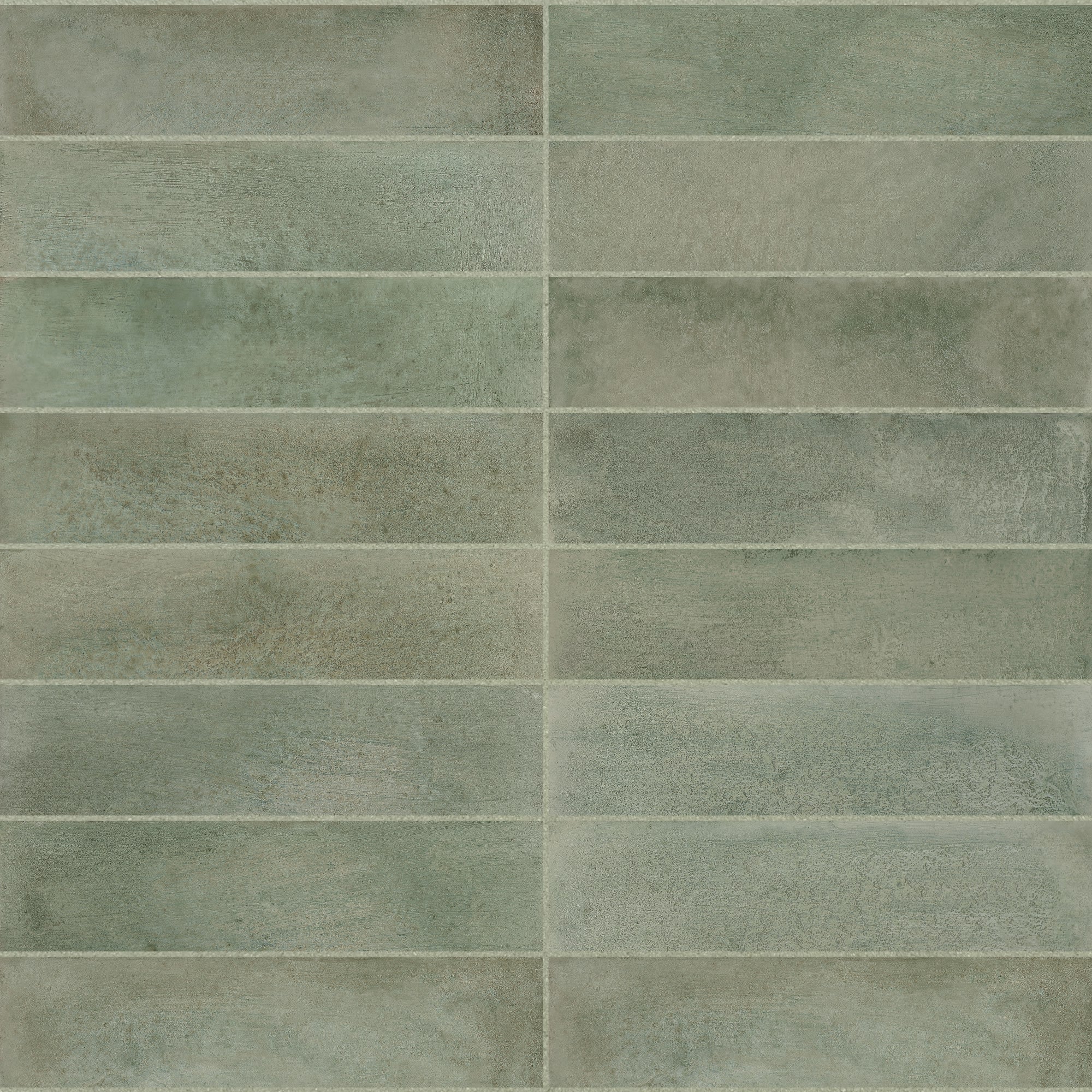 Carrelage effet Zellige Vert 24,6x6x0,85 cm Montel - Mur intérieur