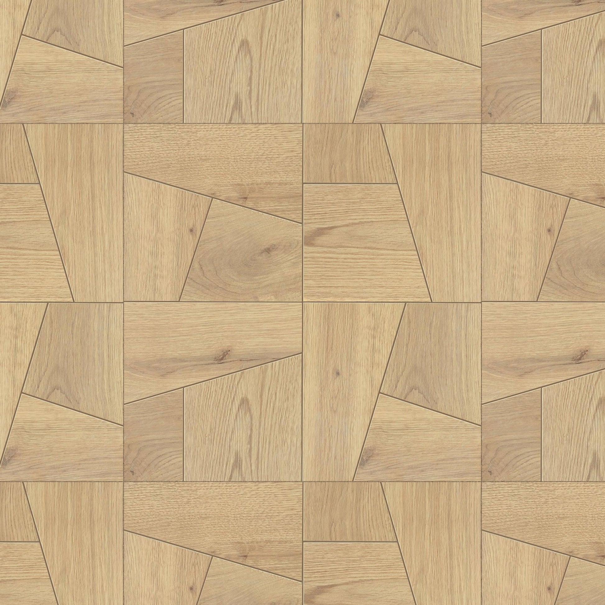 Carrelage effet Parquet Bois Chêne Ivoire Quadra 56,1x56,1x0,95 cm Mat Bravino - Sol et mur intérieur
