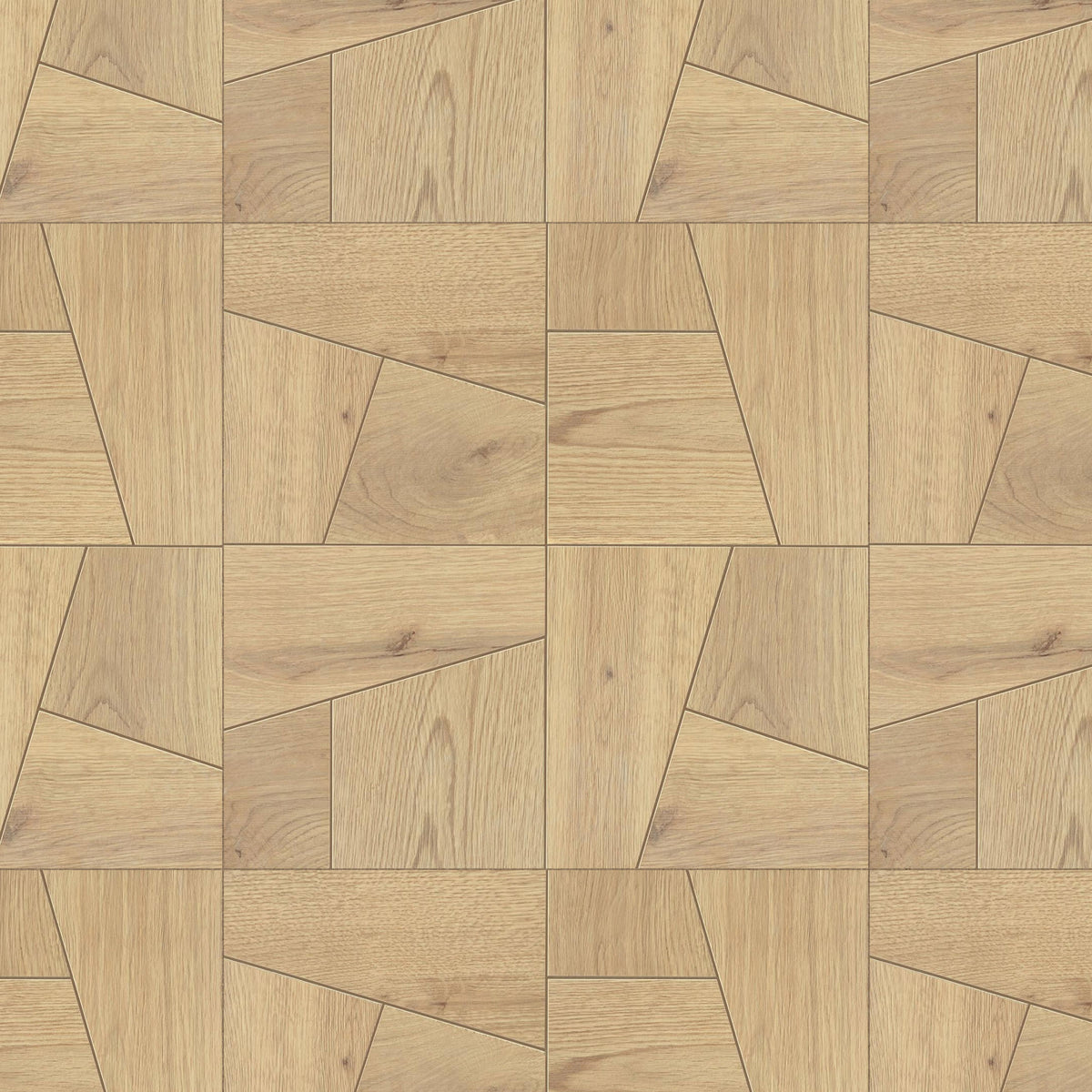 Carrelage effet Parquet Bois Chêne Ivoire Quadra 56,1x56,1x0,95 cm Mat Bravino - Sol et mur intérieur