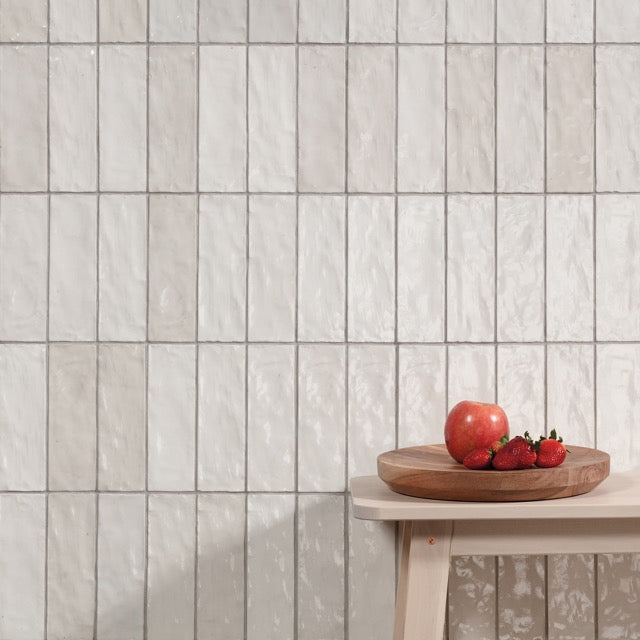 Carrelage imitation Zellige Blanc