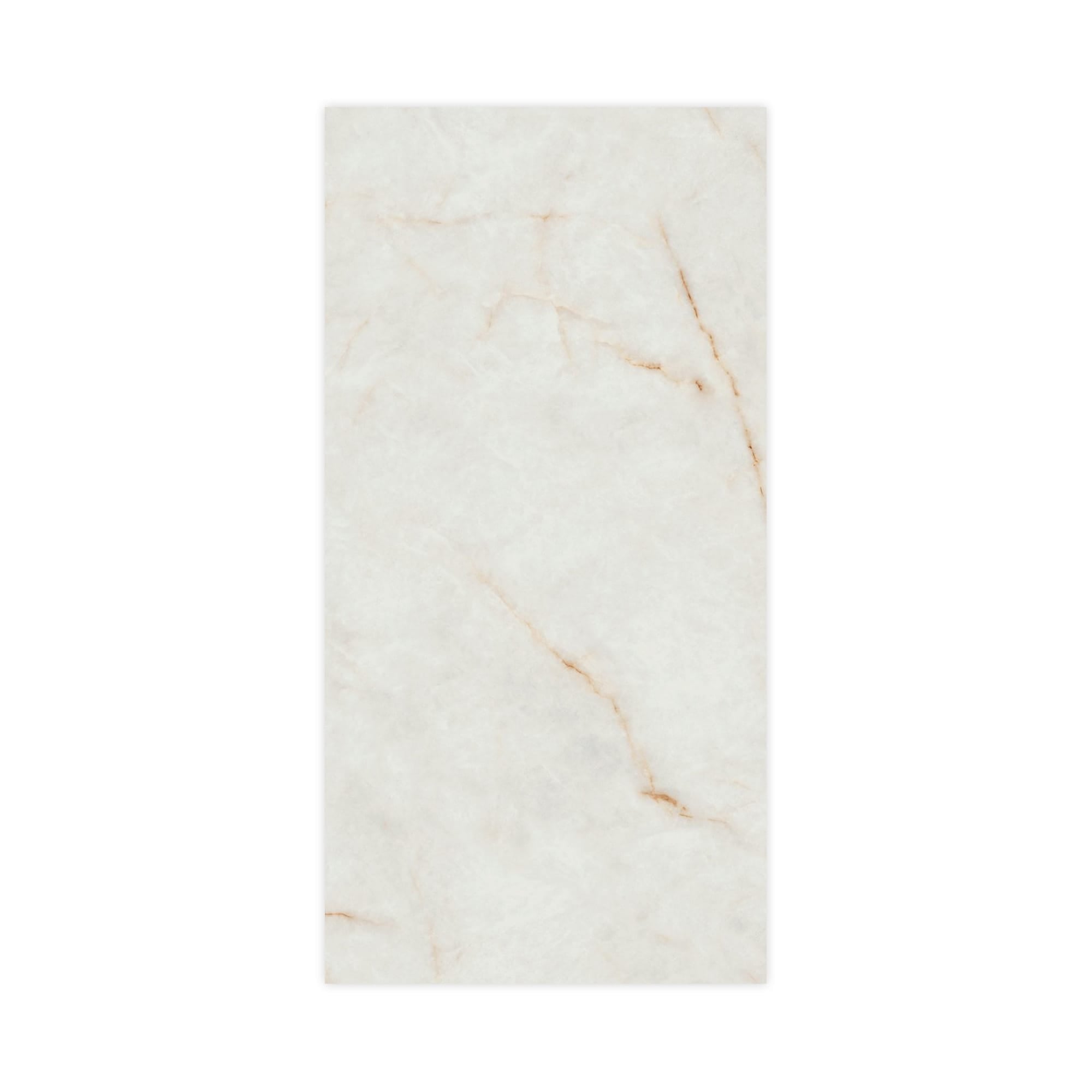 Carrelage effet Marbre Blanc Cristallo 240x120x0,9 cm Brillant Sorvella - Mur intérieur