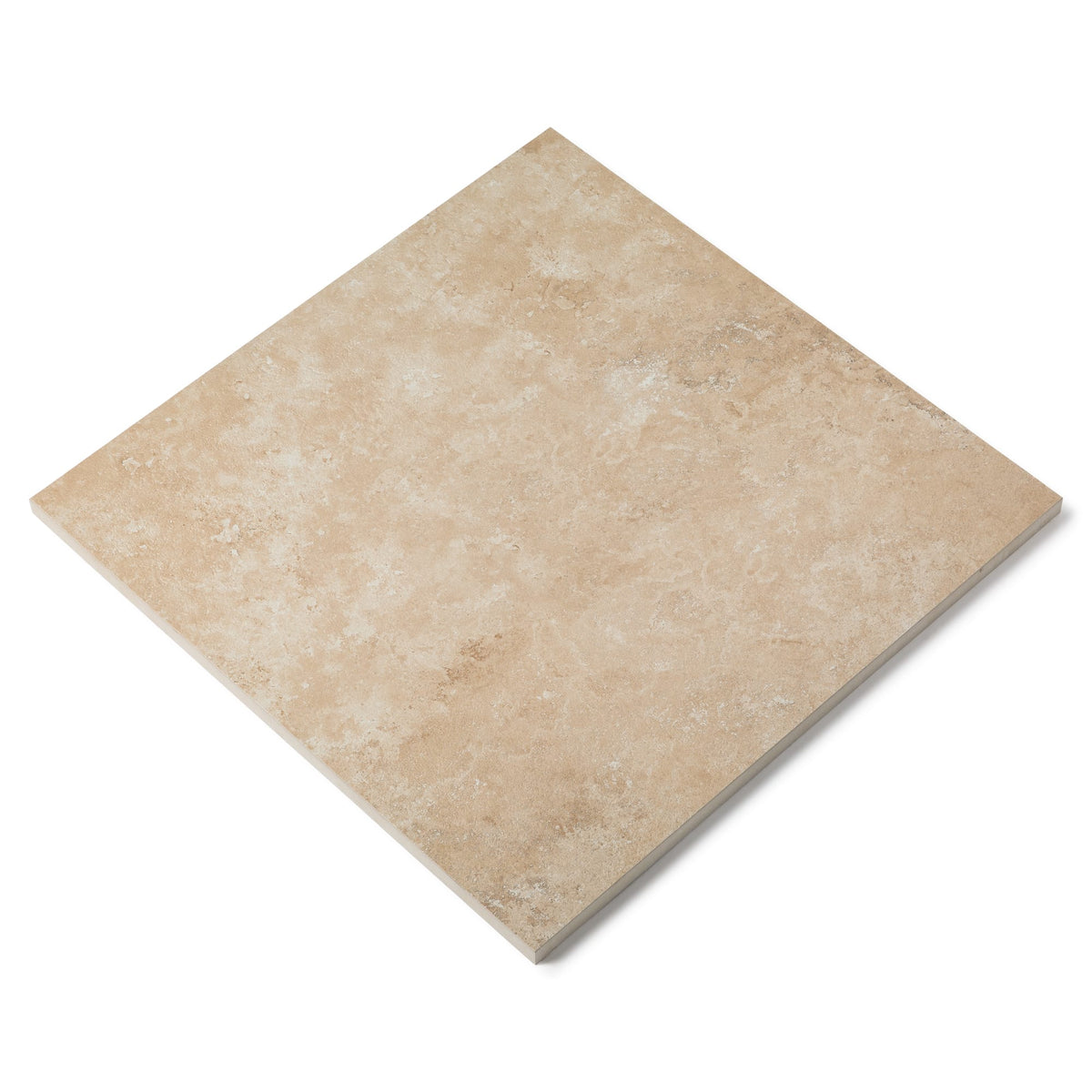 Carrelage effet Travertin Nuancé 60x60x2 cm Pietra - Sol extérieur