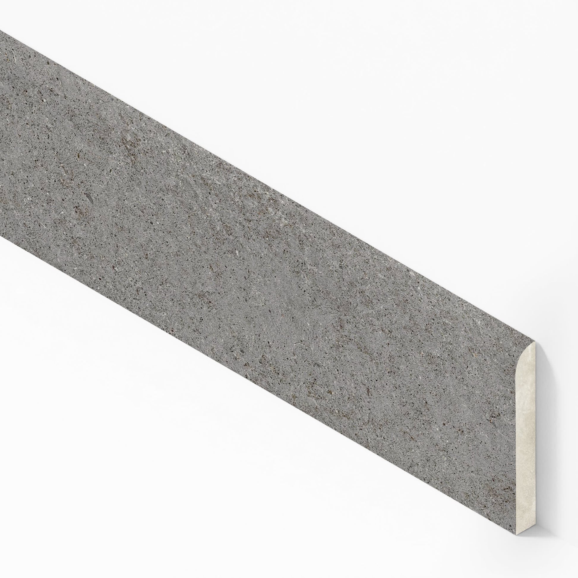 Plinthe carrelage effet Pierre Calcaire Gris Fumé 60x7,2 cm Mat Domella