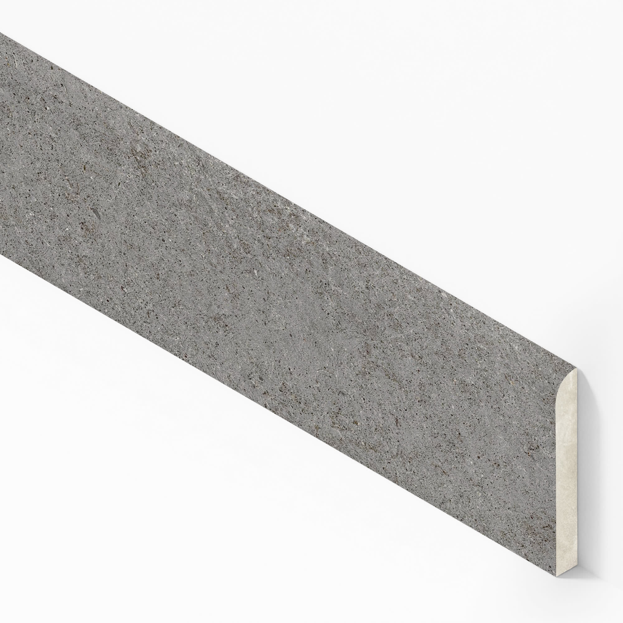 Plinthe carrelage effet Pierre Calcaire Gris Fumé 80x7,2 cm Mat Domella