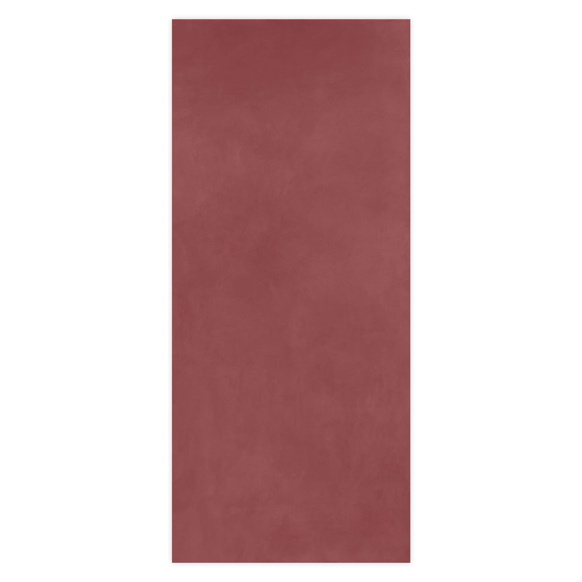 Carrelage effet Enduit Rouge Argile 278x120x0,6 cm Mat Calviro - Mur intérieur