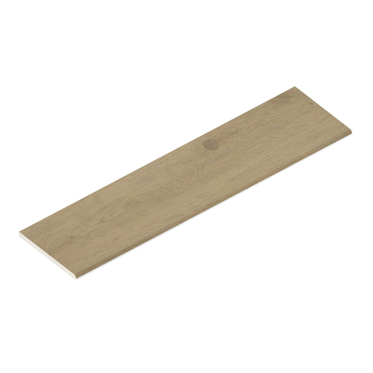 Margelle de piscine effet Bois Chêne Cendré Rustic 120x30x2 cm Bord 1/2 Rond Forenza