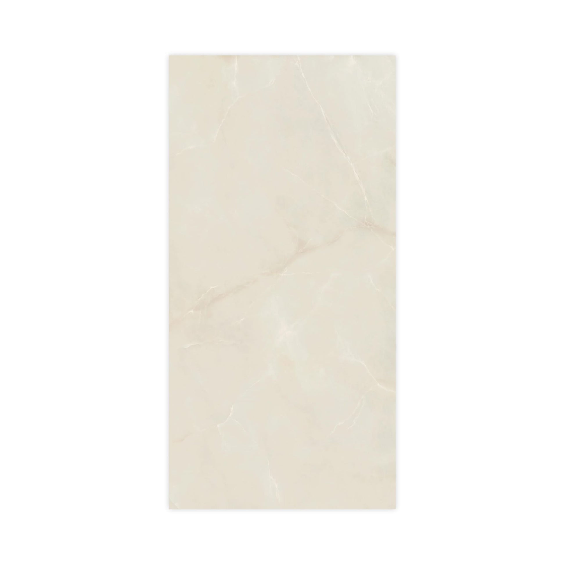 Carrelage effet Onyx Blanc Opalin 240x120x0,9 cm Brillant Nerolio - Mur intérieur