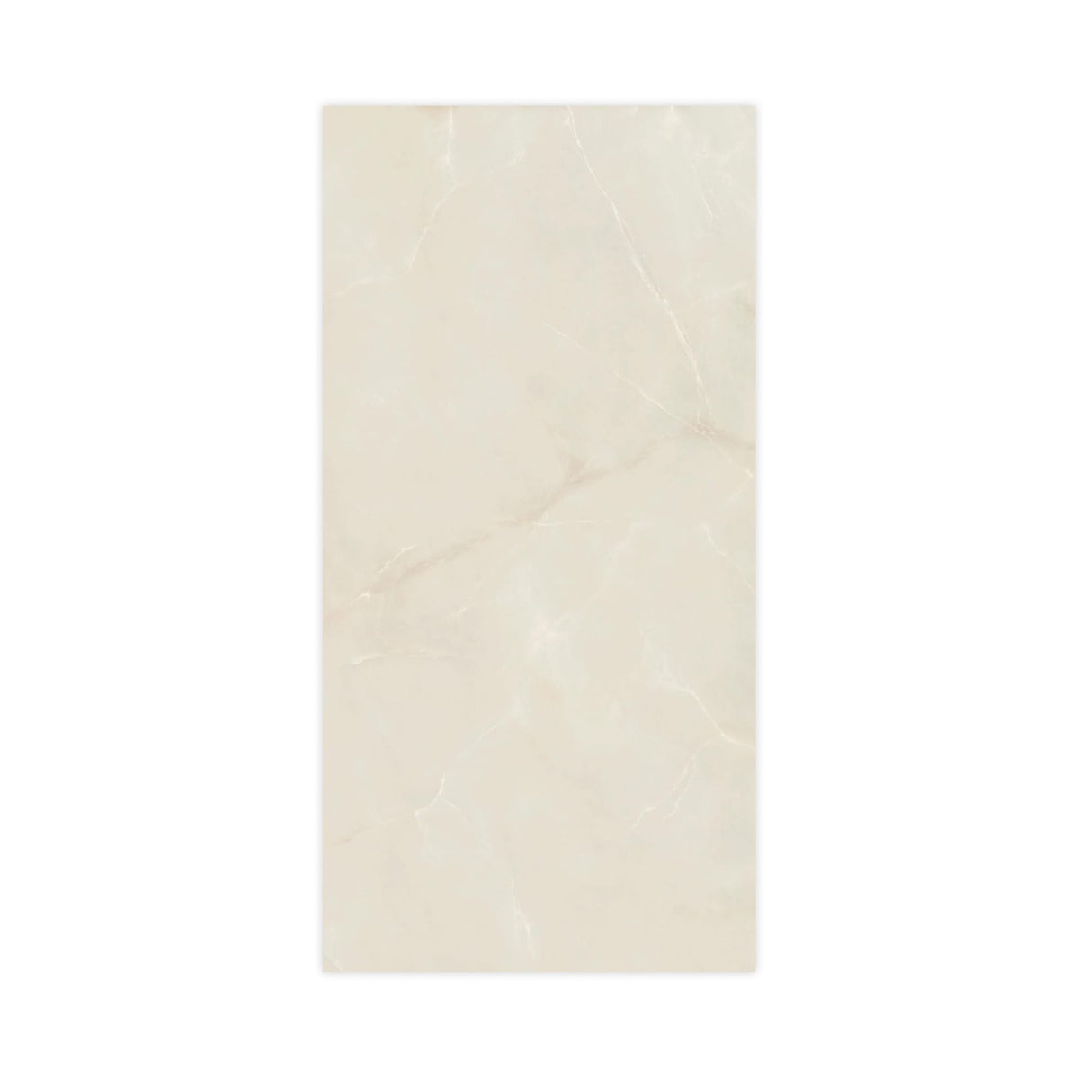 Carrelage effet Onyx Blanc Opalin 240x120x0,9 cm Brillant Nerolio - Mur intérieur