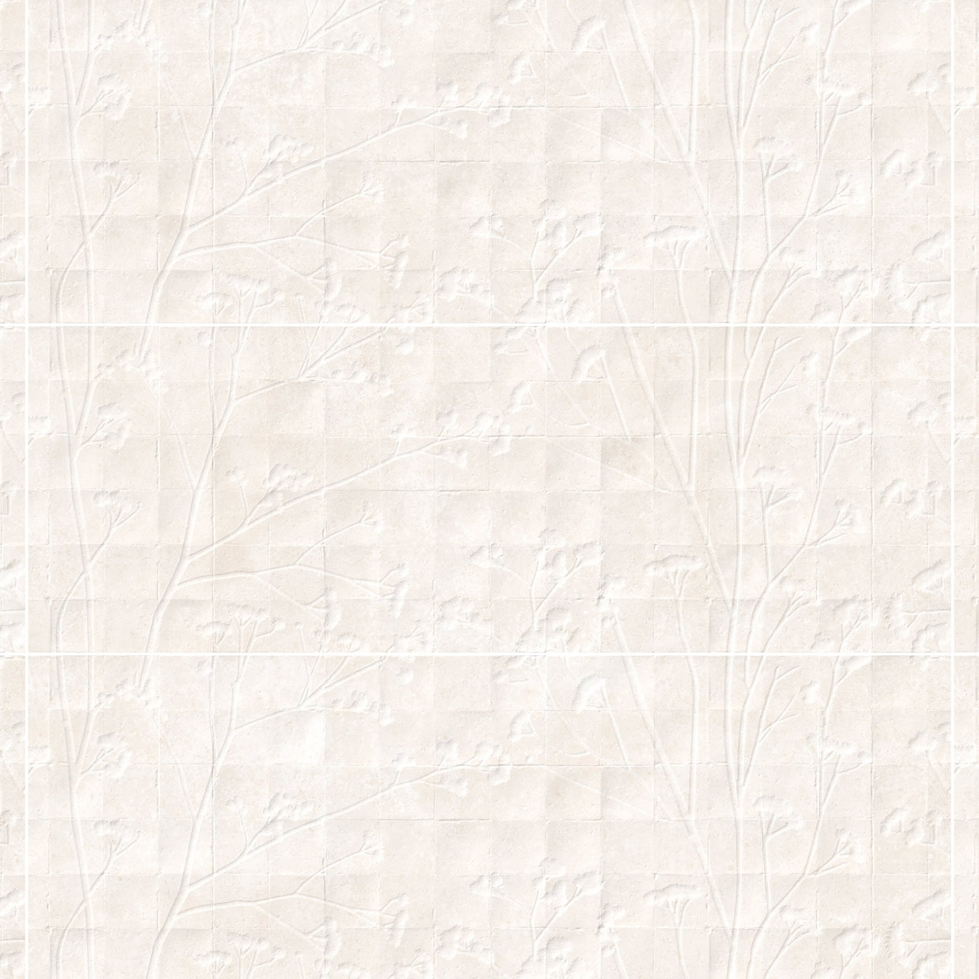 Carrelage effet Béton 3D Beige Nuage Flor 100x33,3x0,98 cm Montelis - Mur intérieur