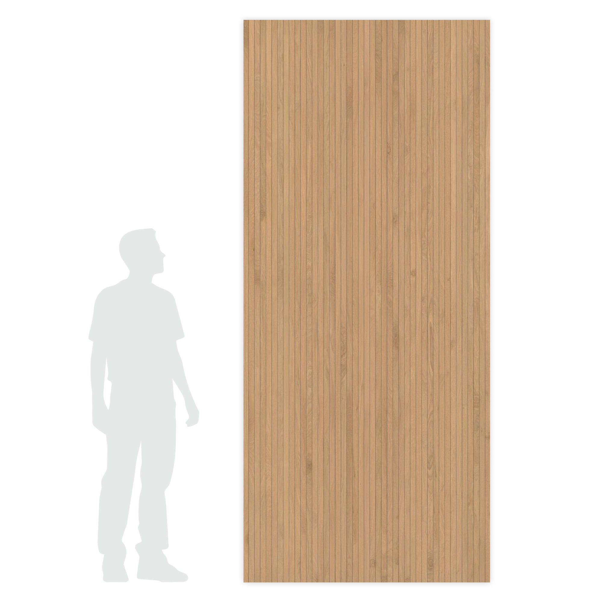 Carrelage effet Parquet Bois Chêne Rovere Linea 278x120x0,6 cm Mat Cedrano - Mur intérieur