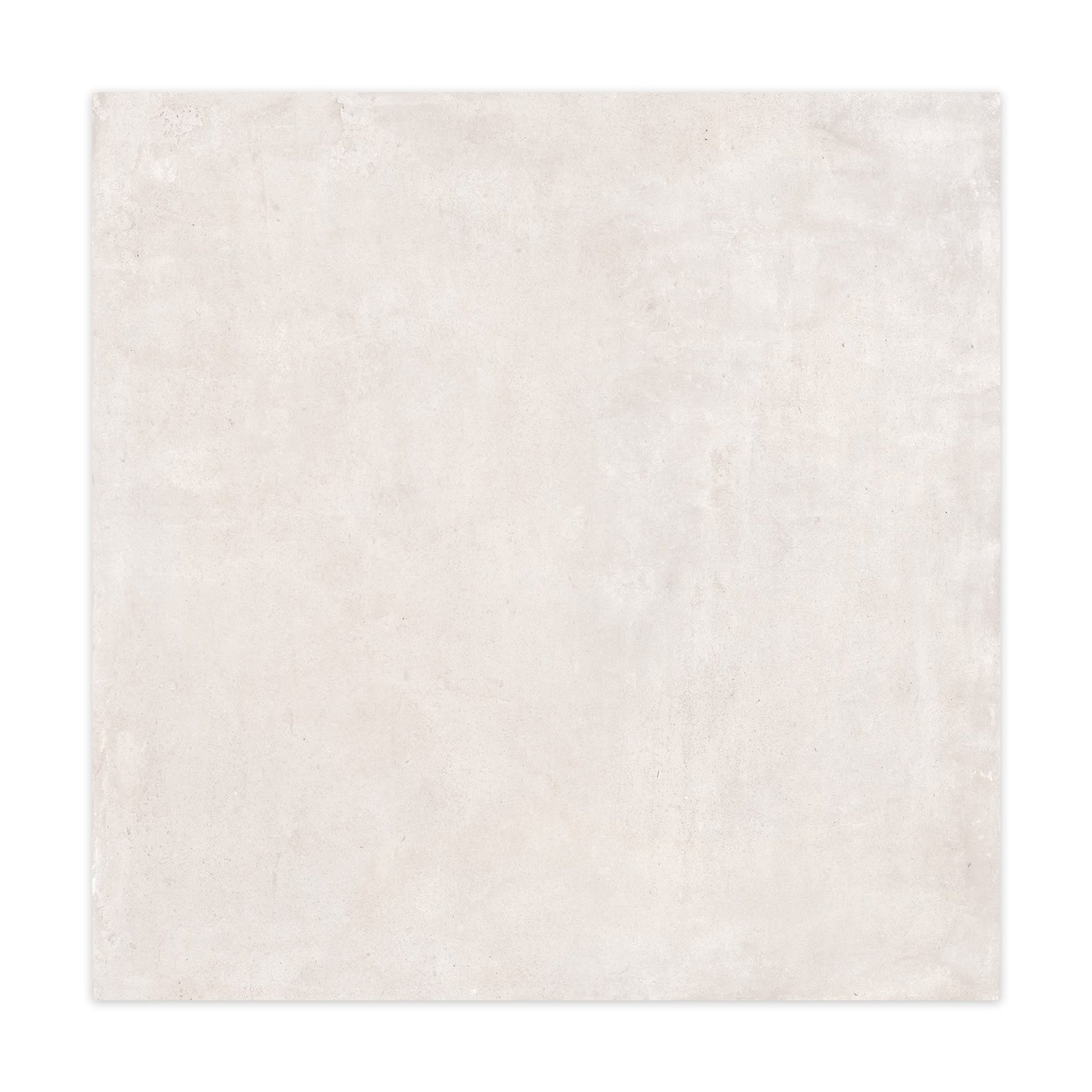 Carrelage effet Béton Blanc Grisé 90x90x0,9 cm Valmior - Sol et mur intérieur