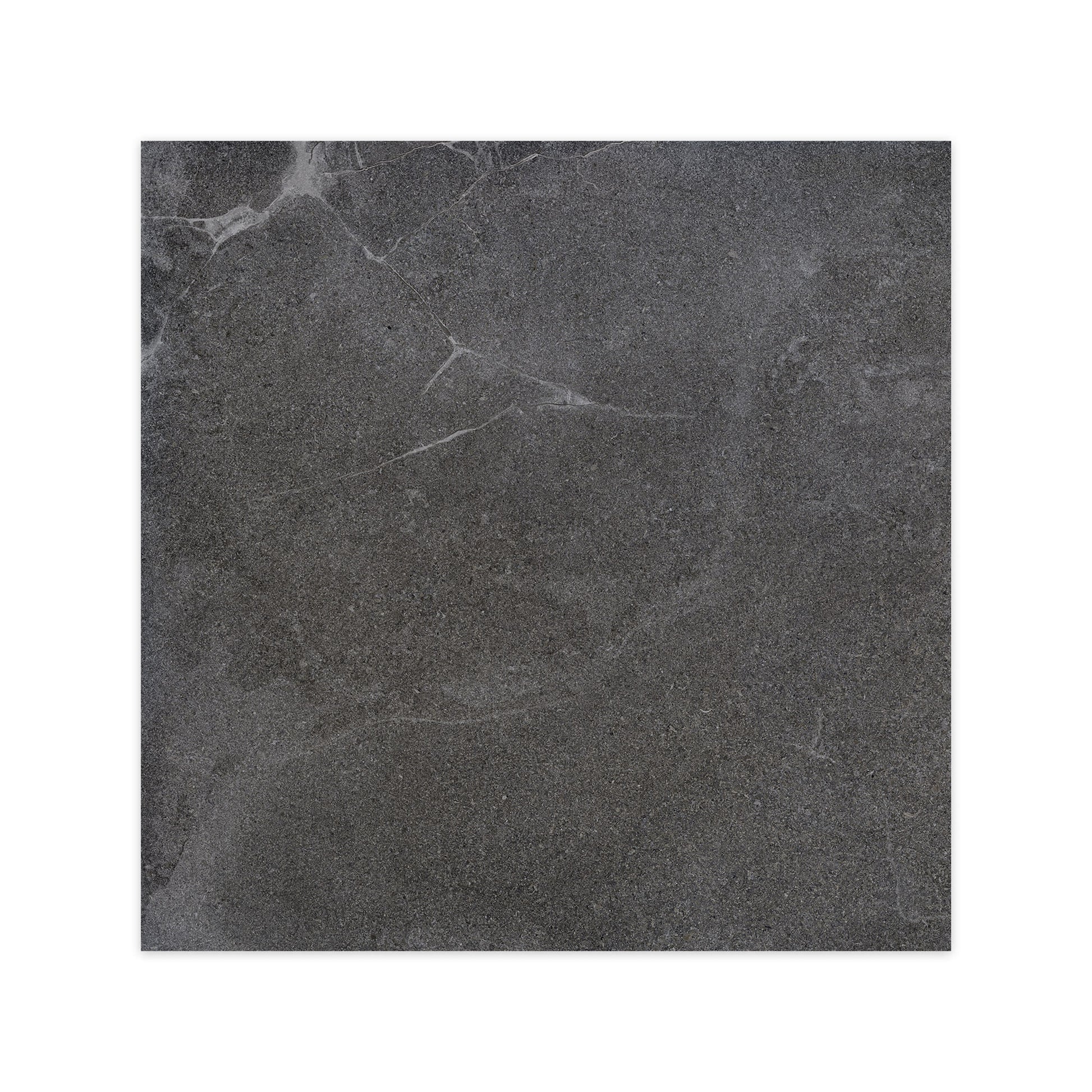 Carrelage effet Pierre Gris Anthracite 90x90x0,9 cm In&Out Luzerio - Sol et mur intérieur et Sol extérieur