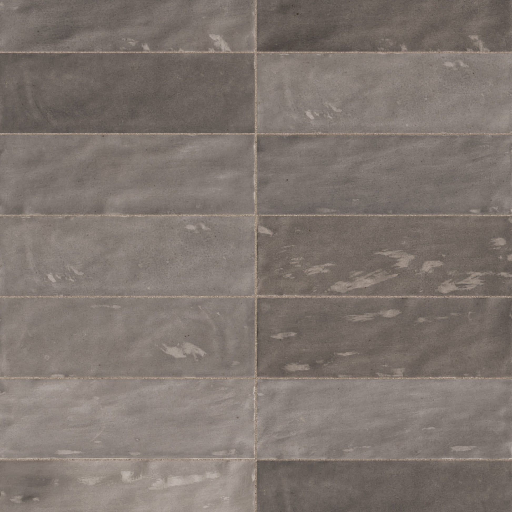 Carrelage effet Zellige Greige 20x6,5x0,85 cm Brillant Orisel - Mur intérieur