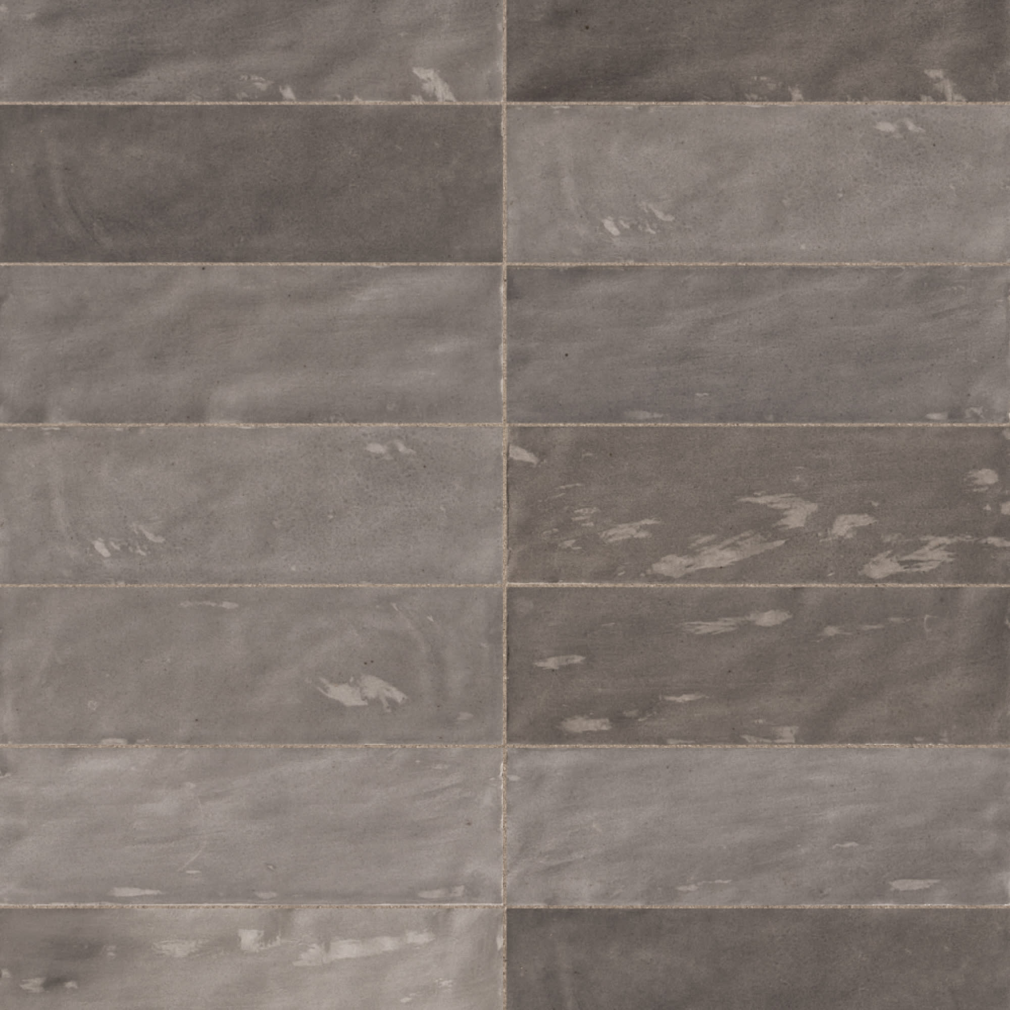 Carrelage effet Zellige Greige 20x6,5x0,85 cm Brillant Orisel - Mur intérieur