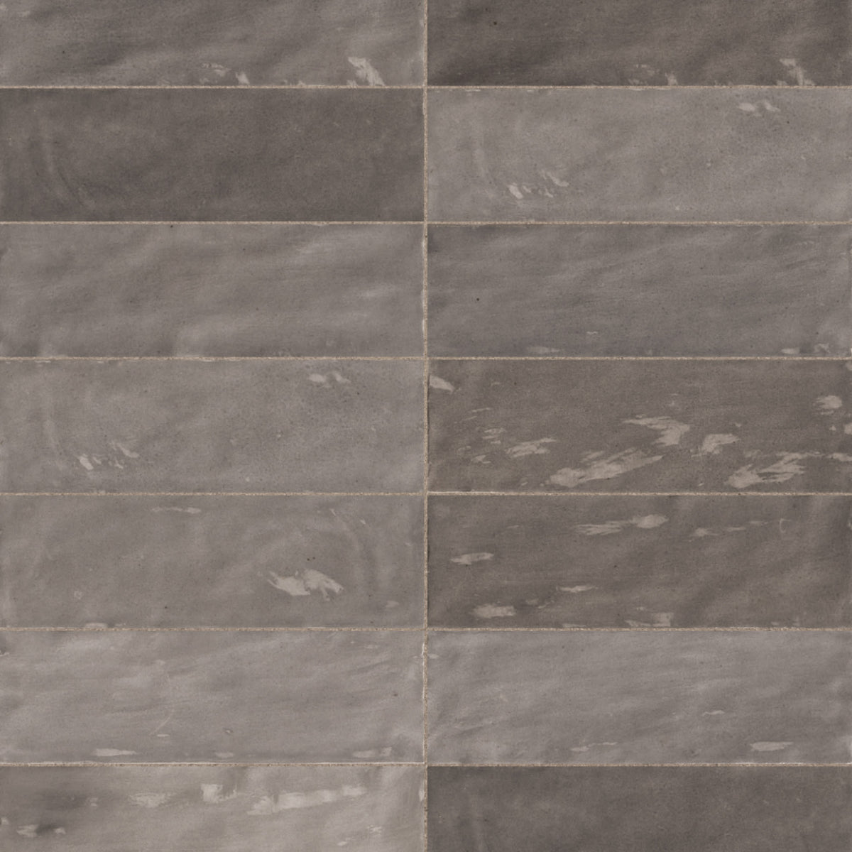 Carrelage effet Zellige Greige 20x6,5x0,85 cm Brillant Orisel - Mur intérieur