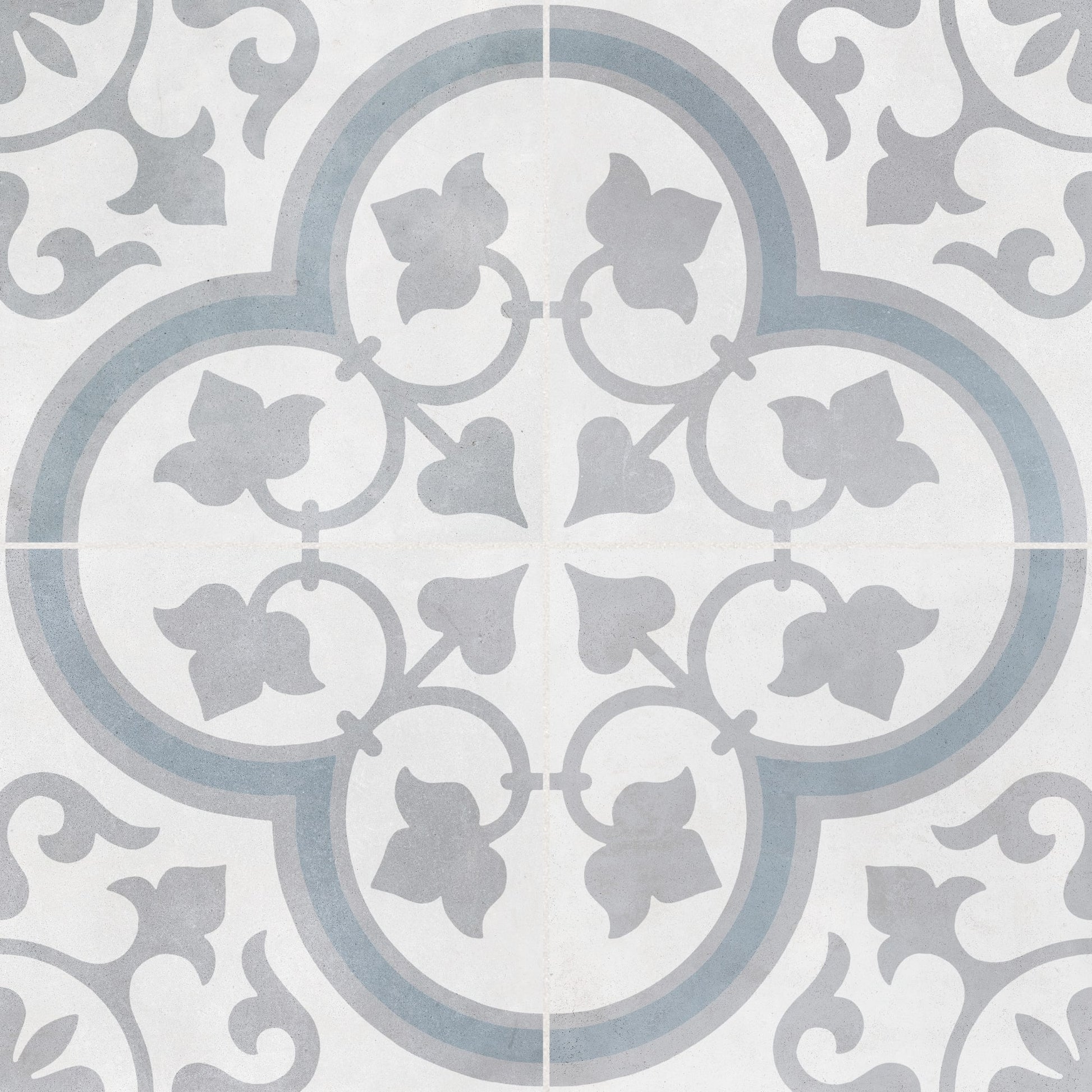 Carrelage effet Carreau ciment Lurelia Gris 22,3x22,3x0,9 cm Novera - Sol et mur intérieur