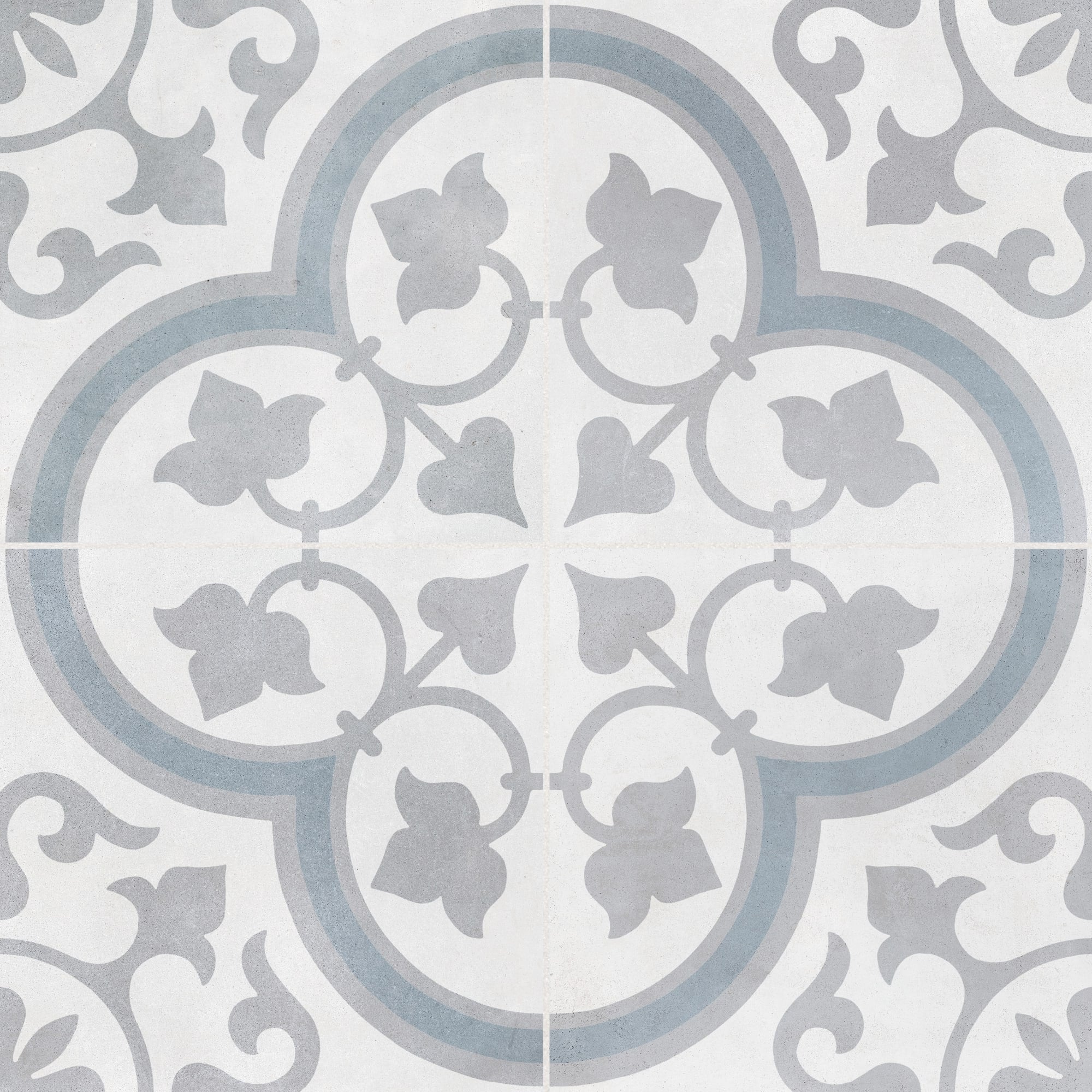 Carrelage effet Carreau ciment Lurelia Gris 22,3x22,3x0,9 cm Novera - Sol et mur intérieur