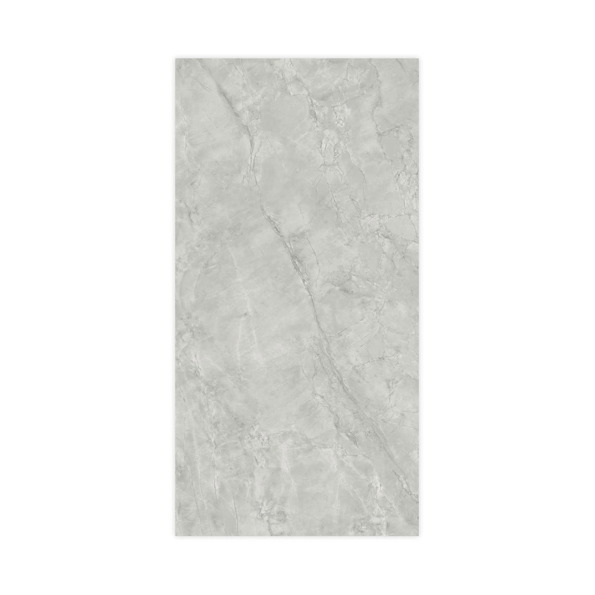 Carrelage effet Marbre Gris Mist 240x120x0,9 cm Brillant Montira - Mur intérieur