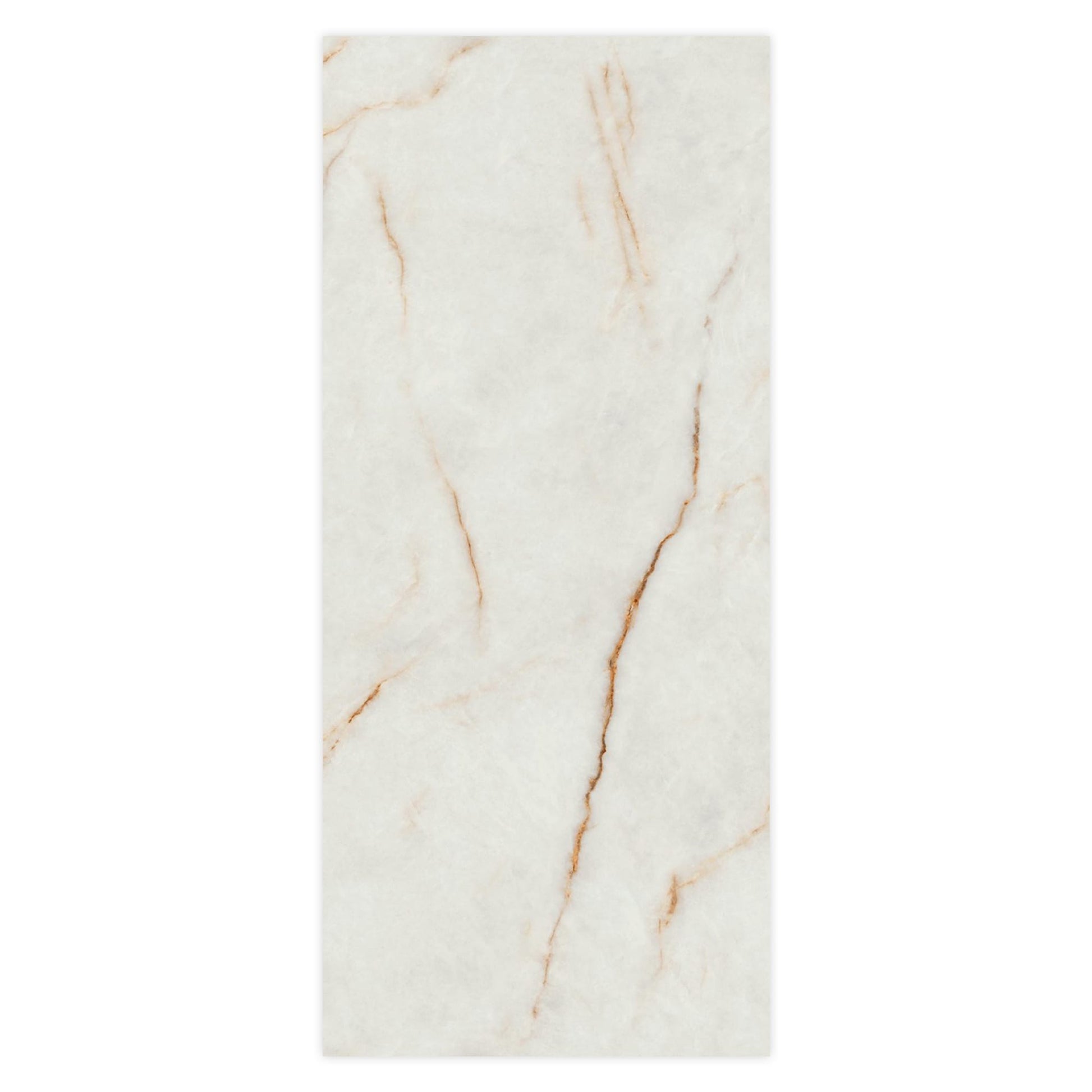 Carrelage effet Marbre Blanc Cristallo 278x120x0,6 cm Brillant Sorvella - Mur intérieur