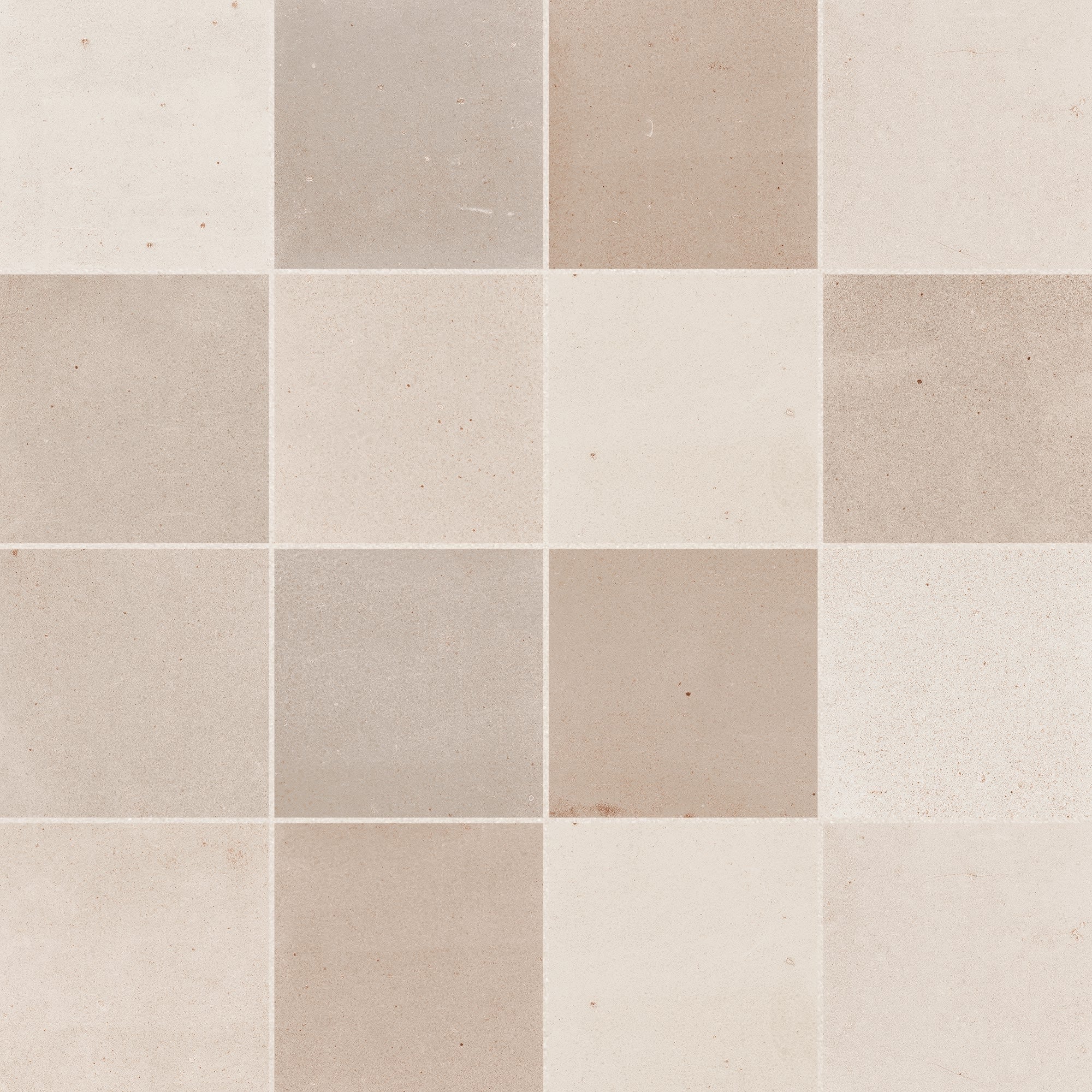 Carrelage effet Zellige Beige 10x10x0,85 cm Mat Serinor - Mur intérieur