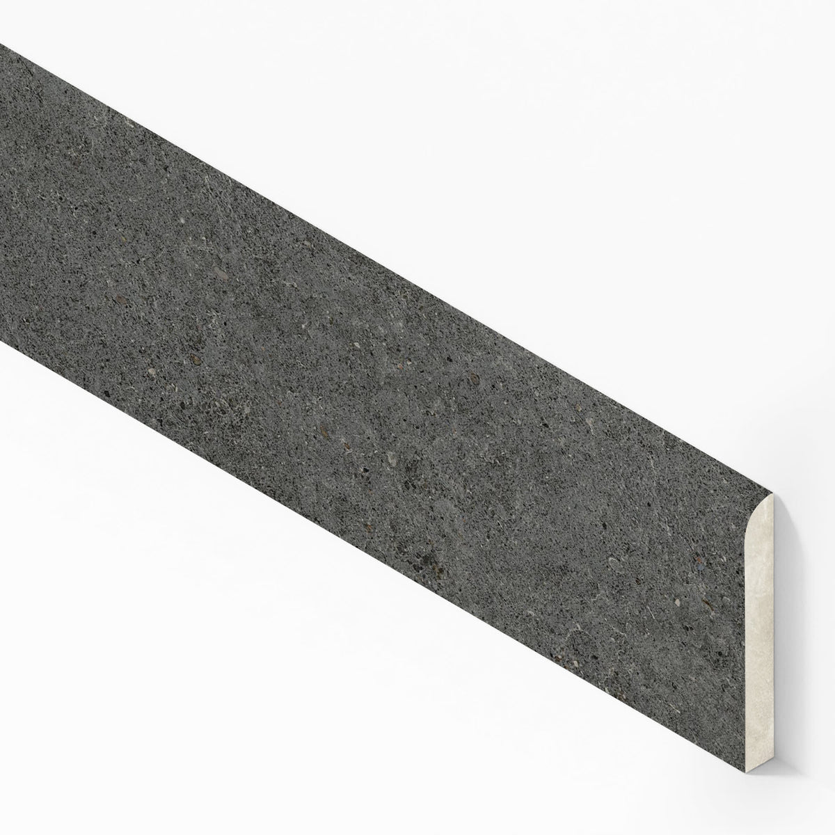 Plinthe carrelage effet Pierre Calcaire Gris Carbone 60x7,2 cm Mat Domella