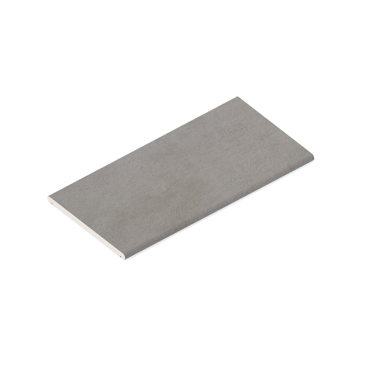 Couvertine effet Béton Gris Cendré 60x30x2 cm Bord 1/2 Rond Double Larmier Gravino