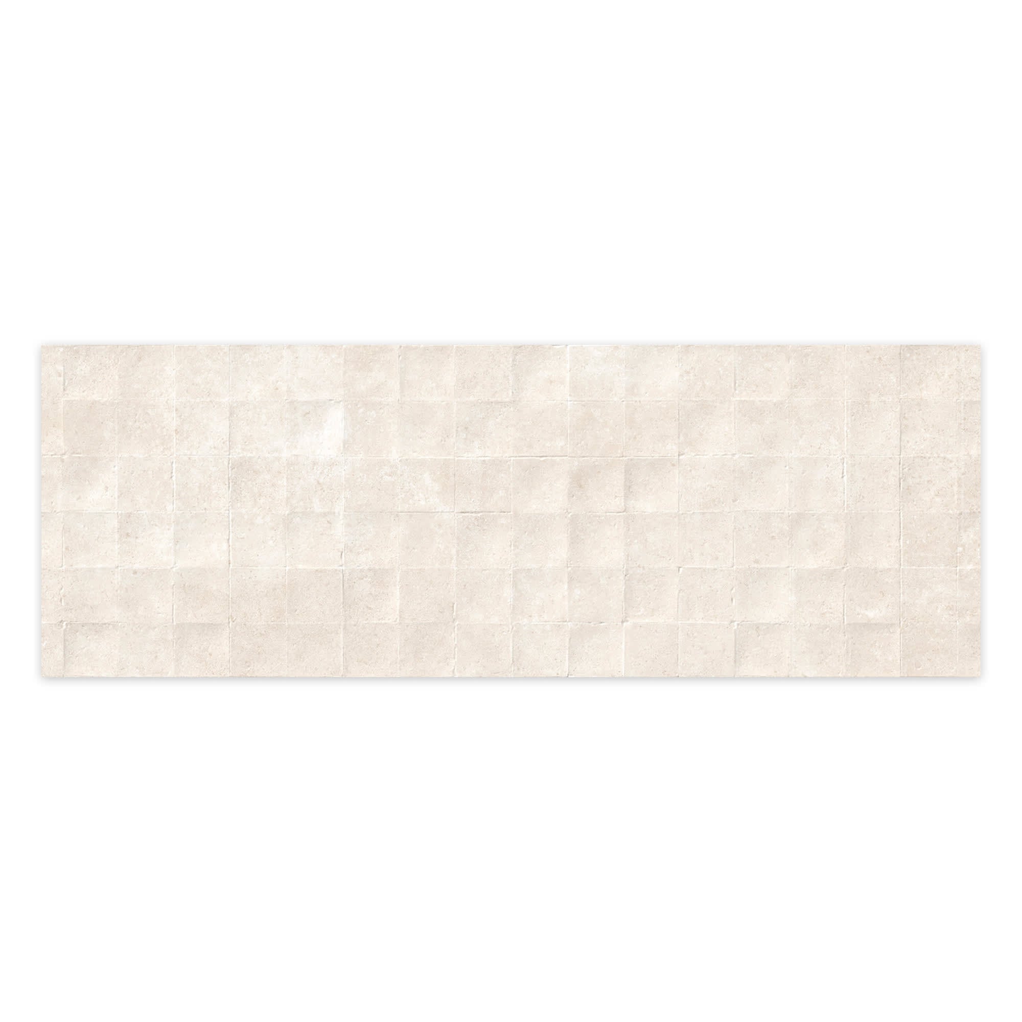 Carrelage effet Béton 3D Beige Lin Cuadro 100x33,3x0,98 cm Montelis - Mur intérieur