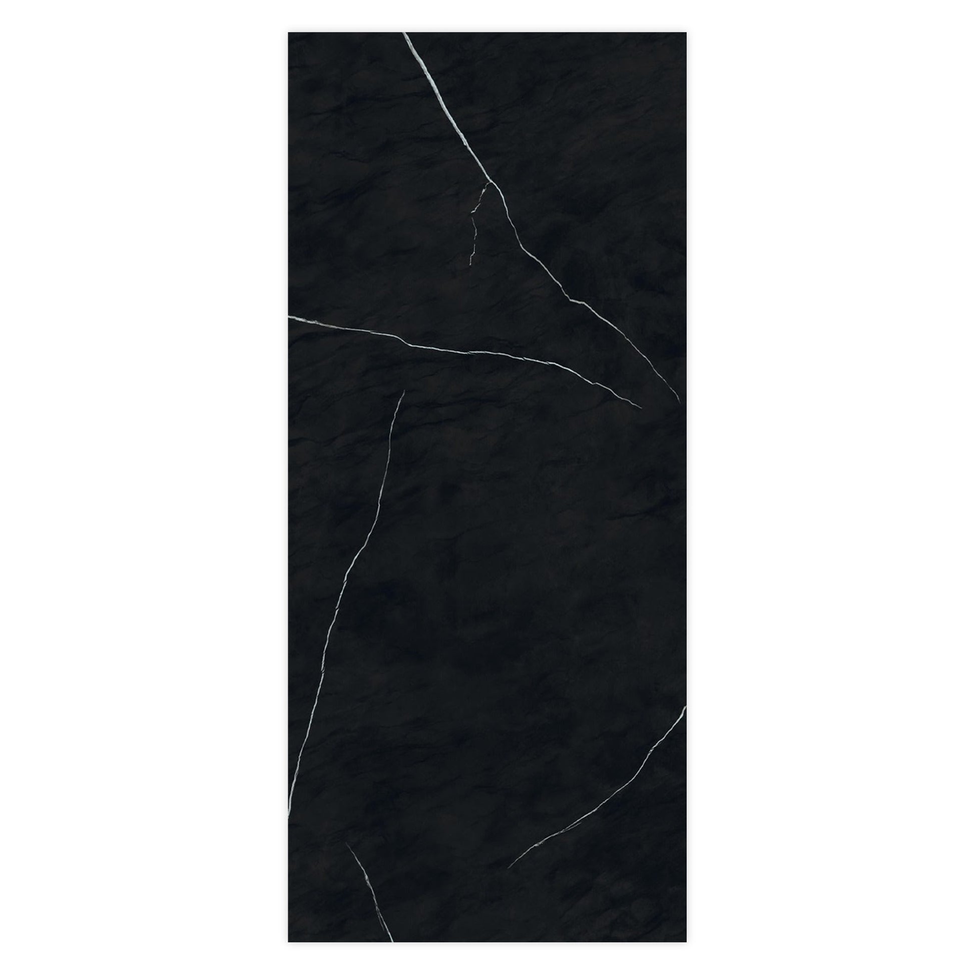 Carrelage effet Marbre Noir Impérial 278x120x0,6 cm Brillant Orsiano - Mur intérieur